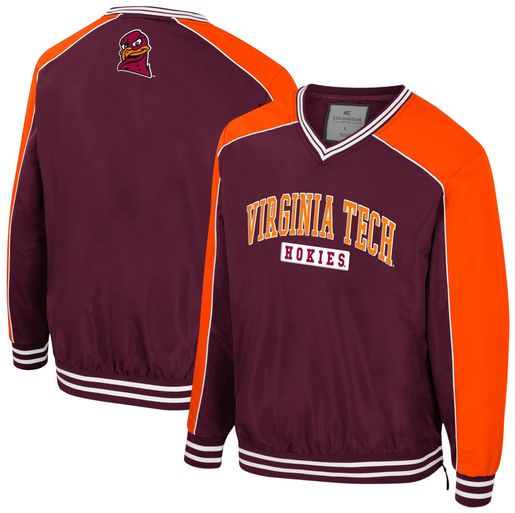 Colosseum Men's Virginia Tech Hokies Coach Jacket