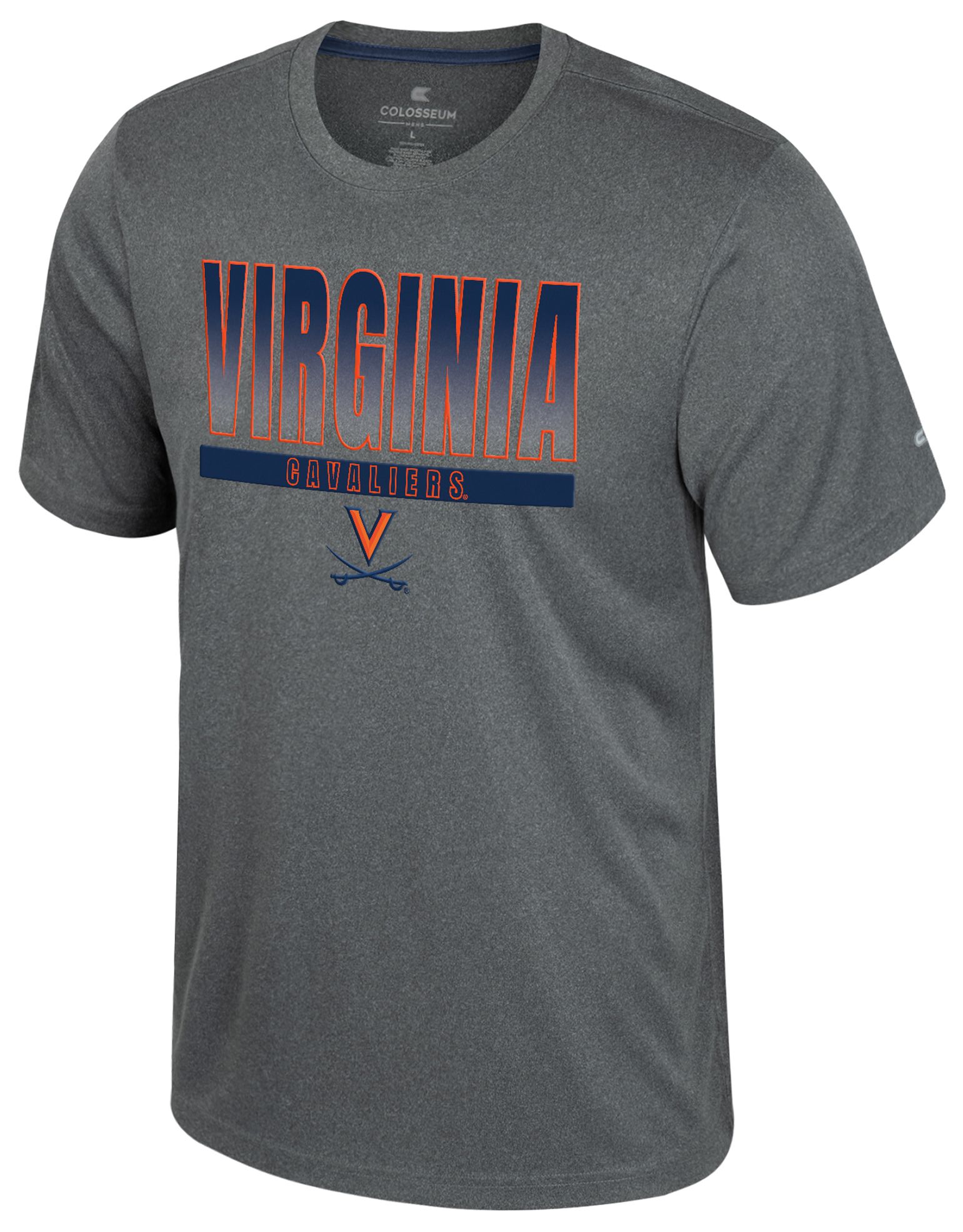 Colosseum Men's Virginia Cavaliers Heather Charcoal Maitre D T-Shirt