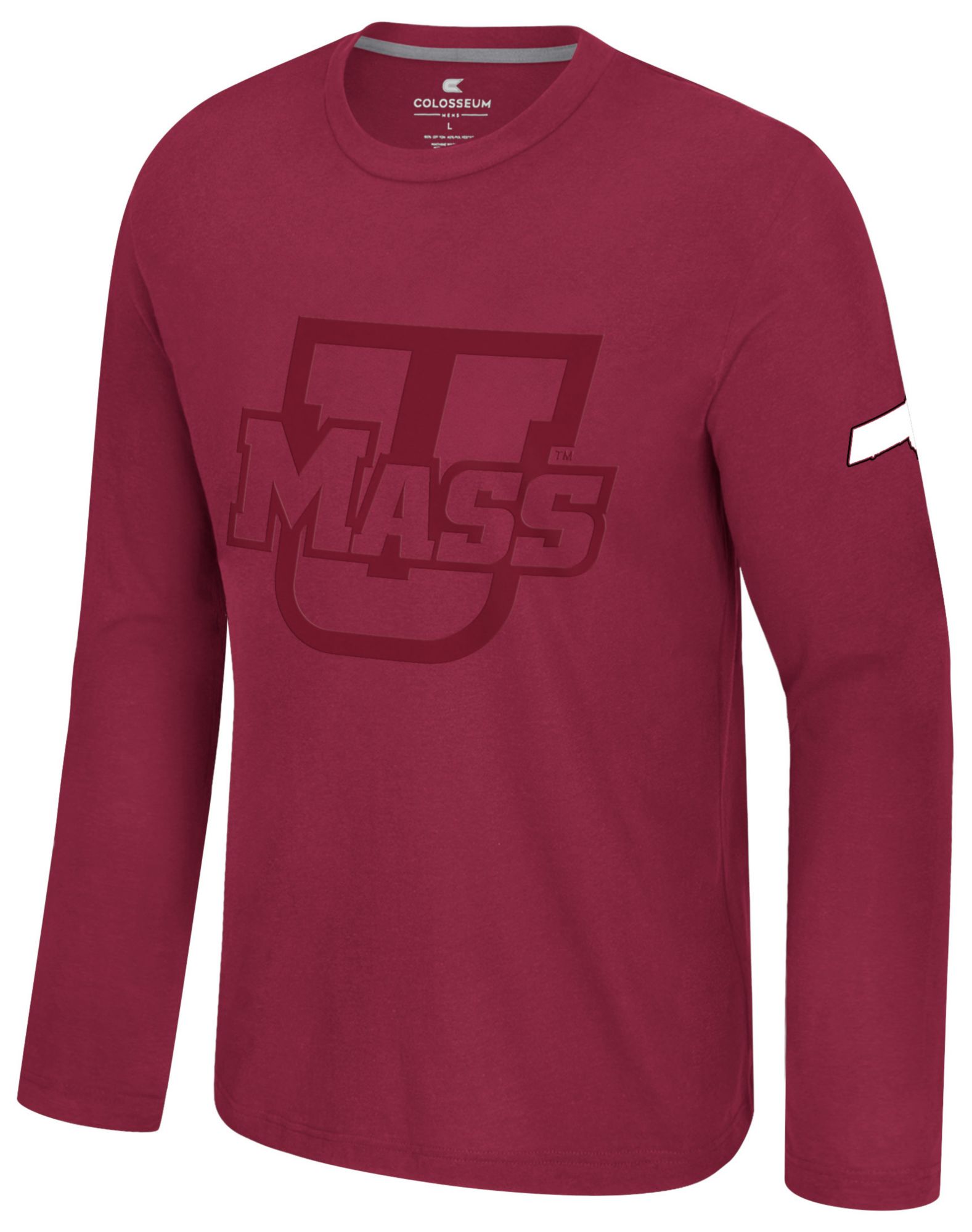Colosseum Men's UMass Minutemen Garnet Richie Long Sleeve Shirt