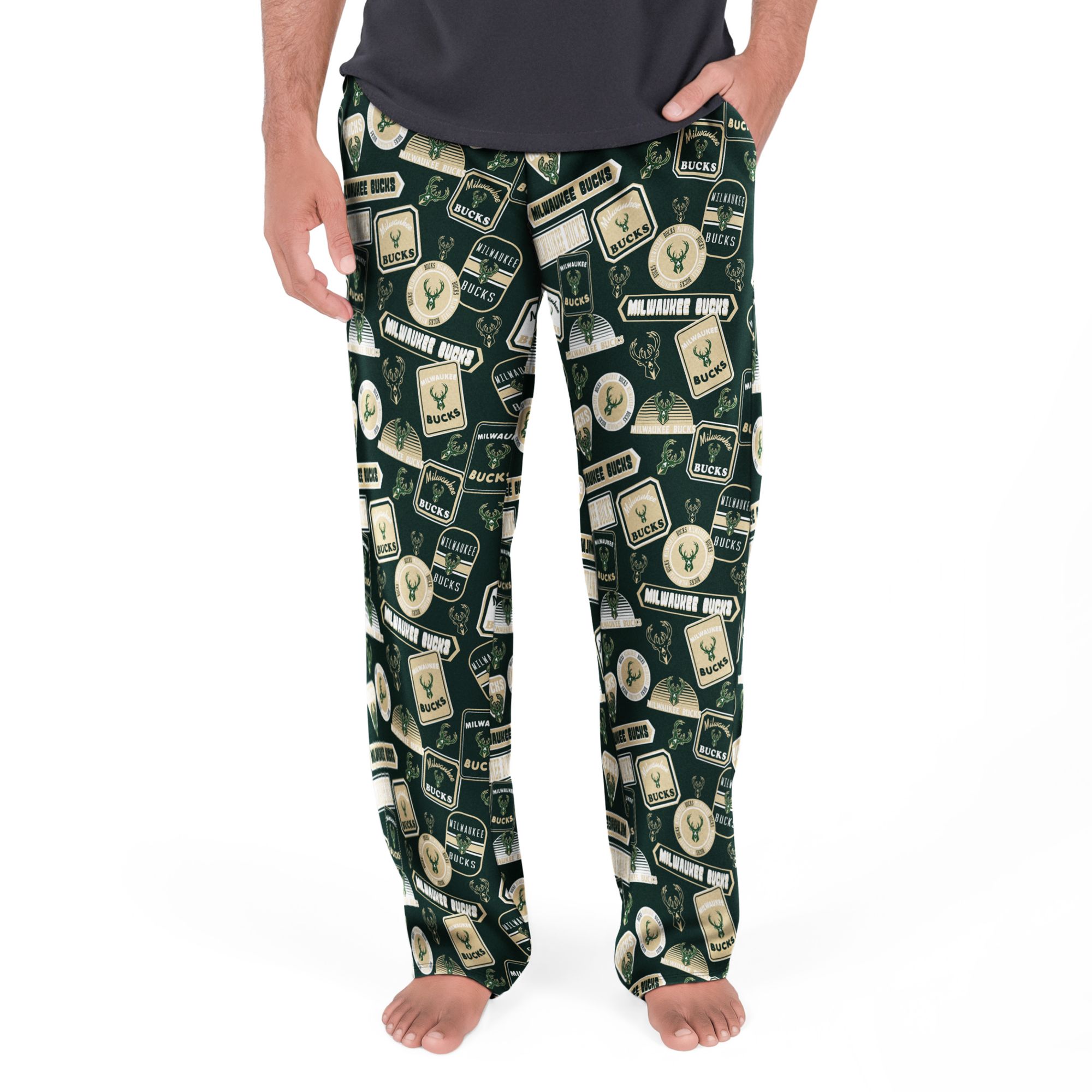 College Concepts Men's Milwaukee Bucks Sleep Pants