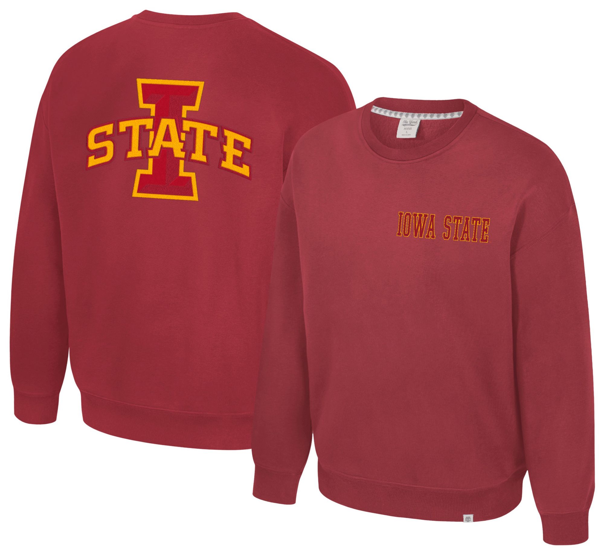 Colosseum Men's Iowa State Cyclones Cardinal Super-Rich Vintage Crewneck Sweatshirt