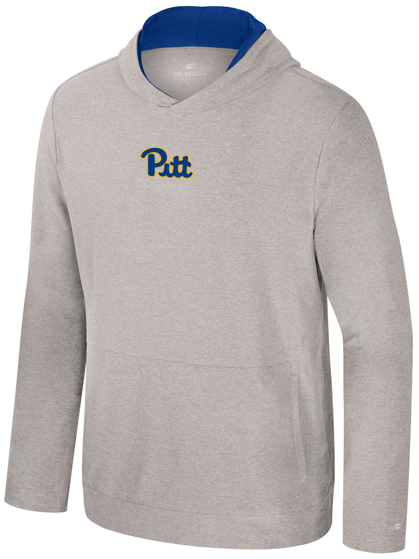 Colosseum Men's Pitt Panthers Grey Cicero Long Sleeve Shirt
