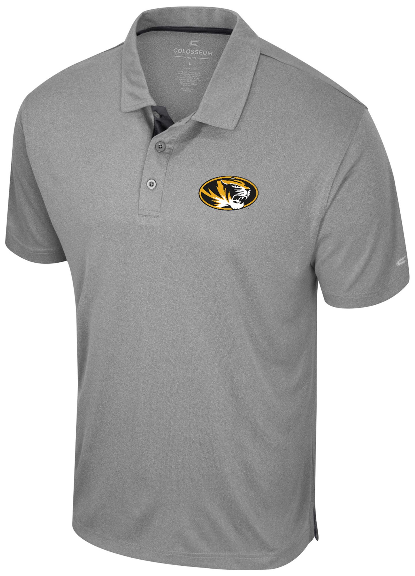 Colosseum Men's Missouri Tigers Heather Gray Polo