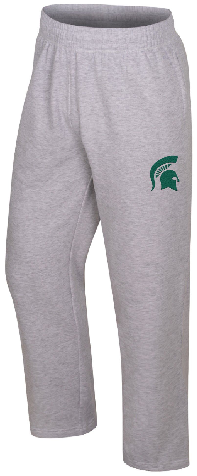 Colosseum Men's Michigan State Spartans Light Heather Gray Marcus Open Bottom Pants