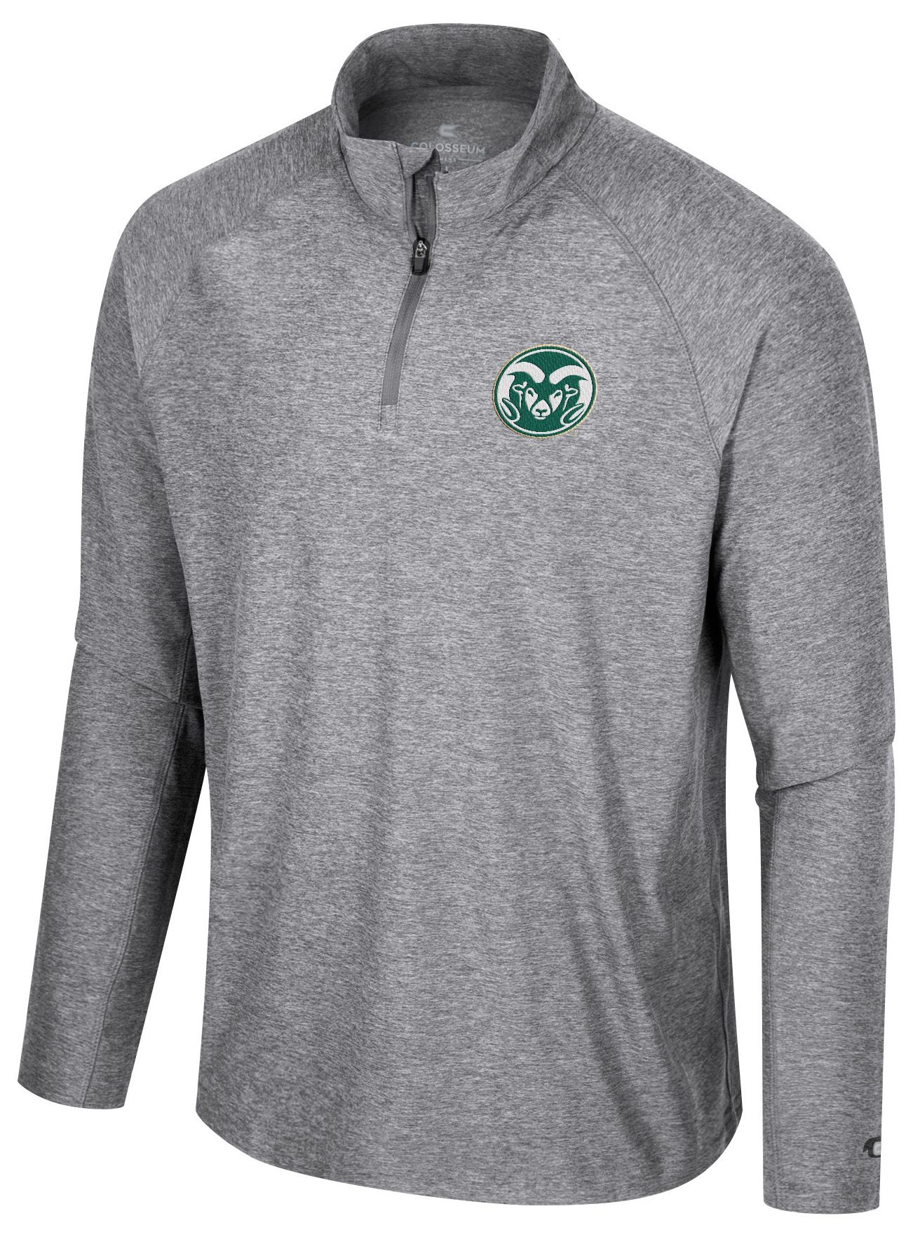 Colosseum Men's Colorado State Rams Gray 1/4 Zip Jacket