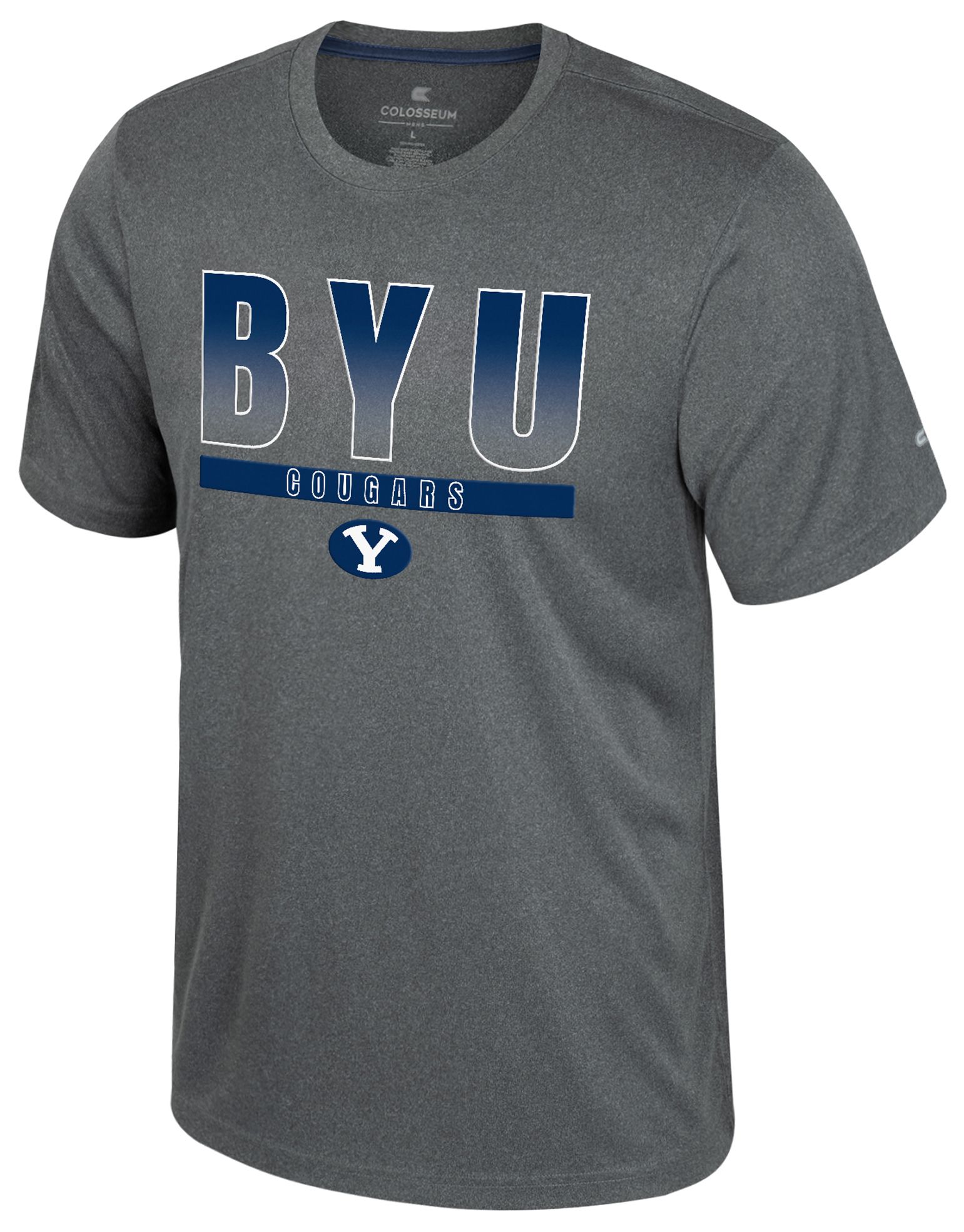 Colosseum Men's BYU Cougars Heather Charcoal Maitre D T-Shirt