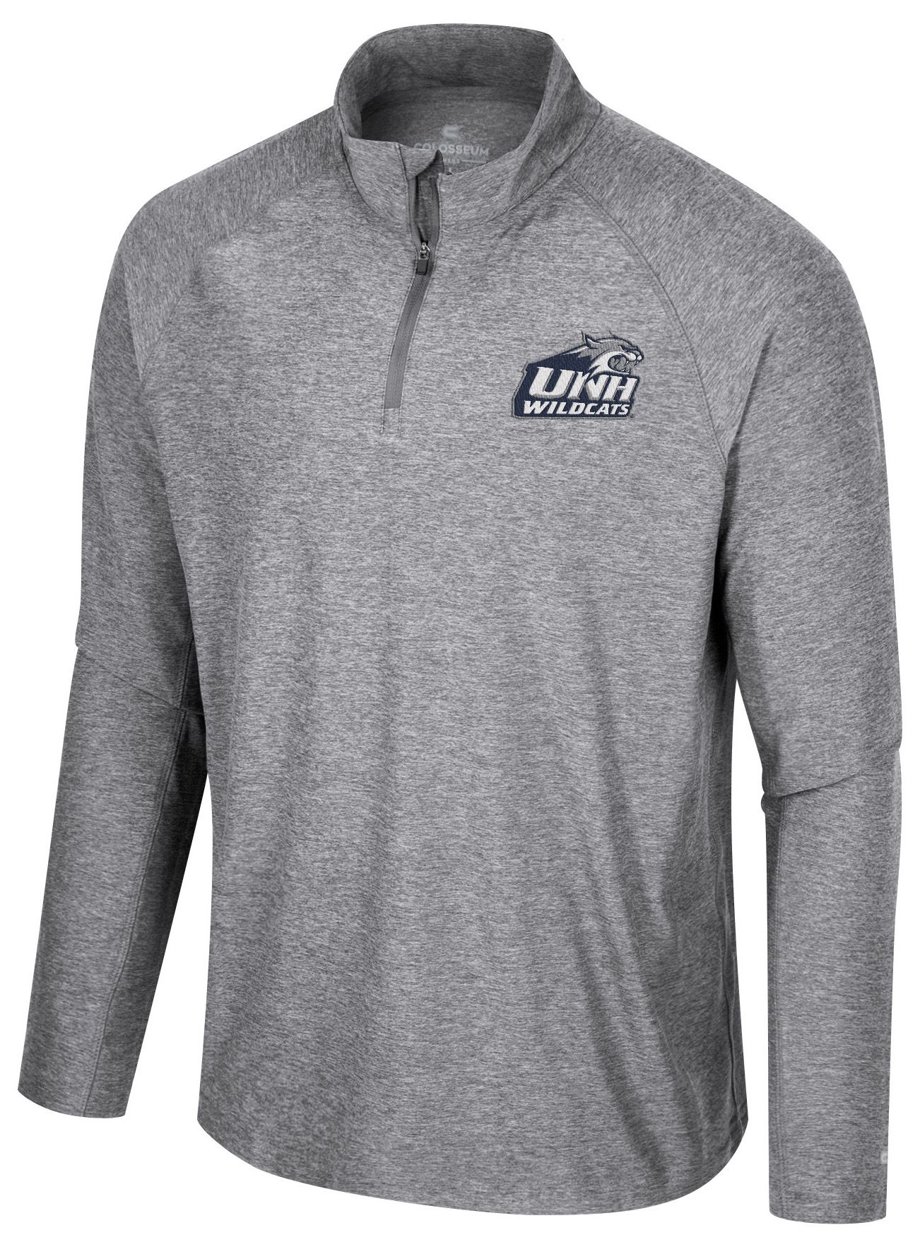 Colosseum Men's New Hampshire Wildcats Gray 1/4 Zip Jacket