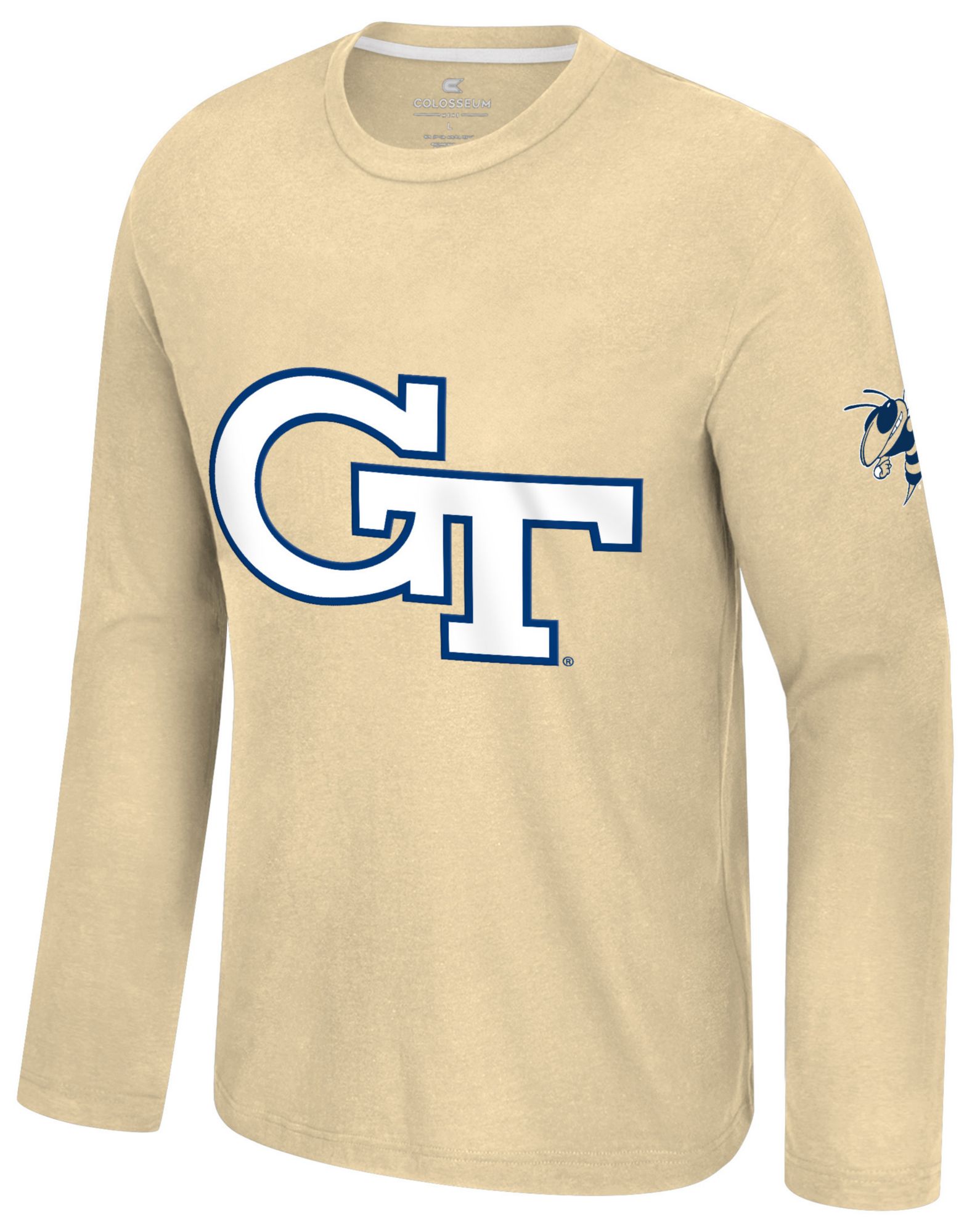 Colosseum Men's Georgia Tech Yellow Jackets Gold Richie Long Sleeve Shirt