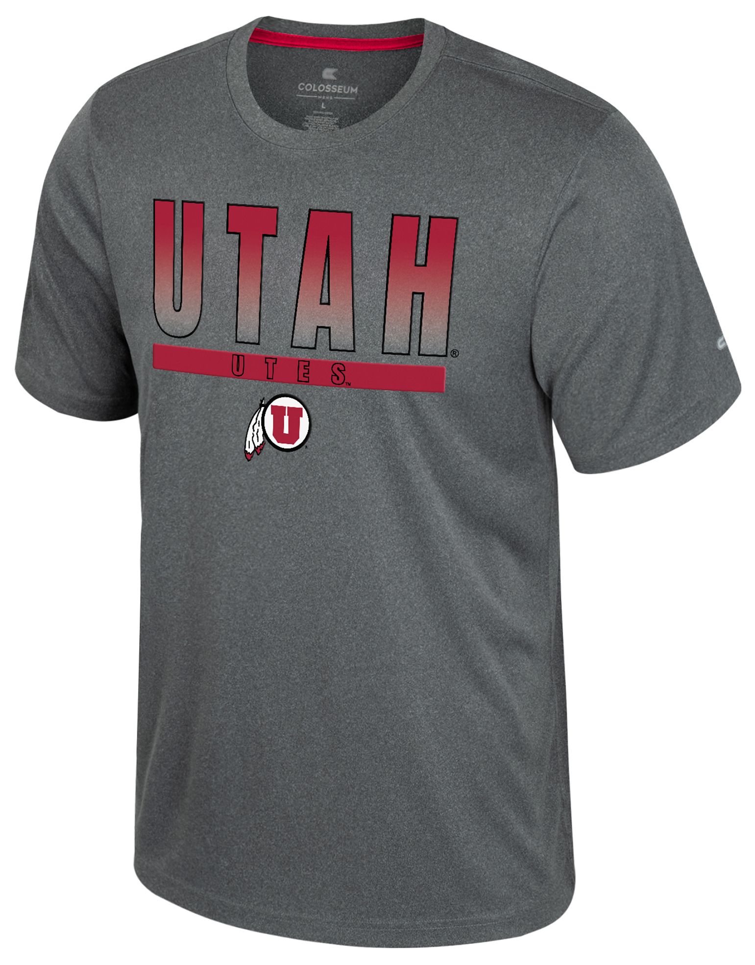 Colosseum Men's Utah Utes Heather Charcoal Maitre D T-Shirt