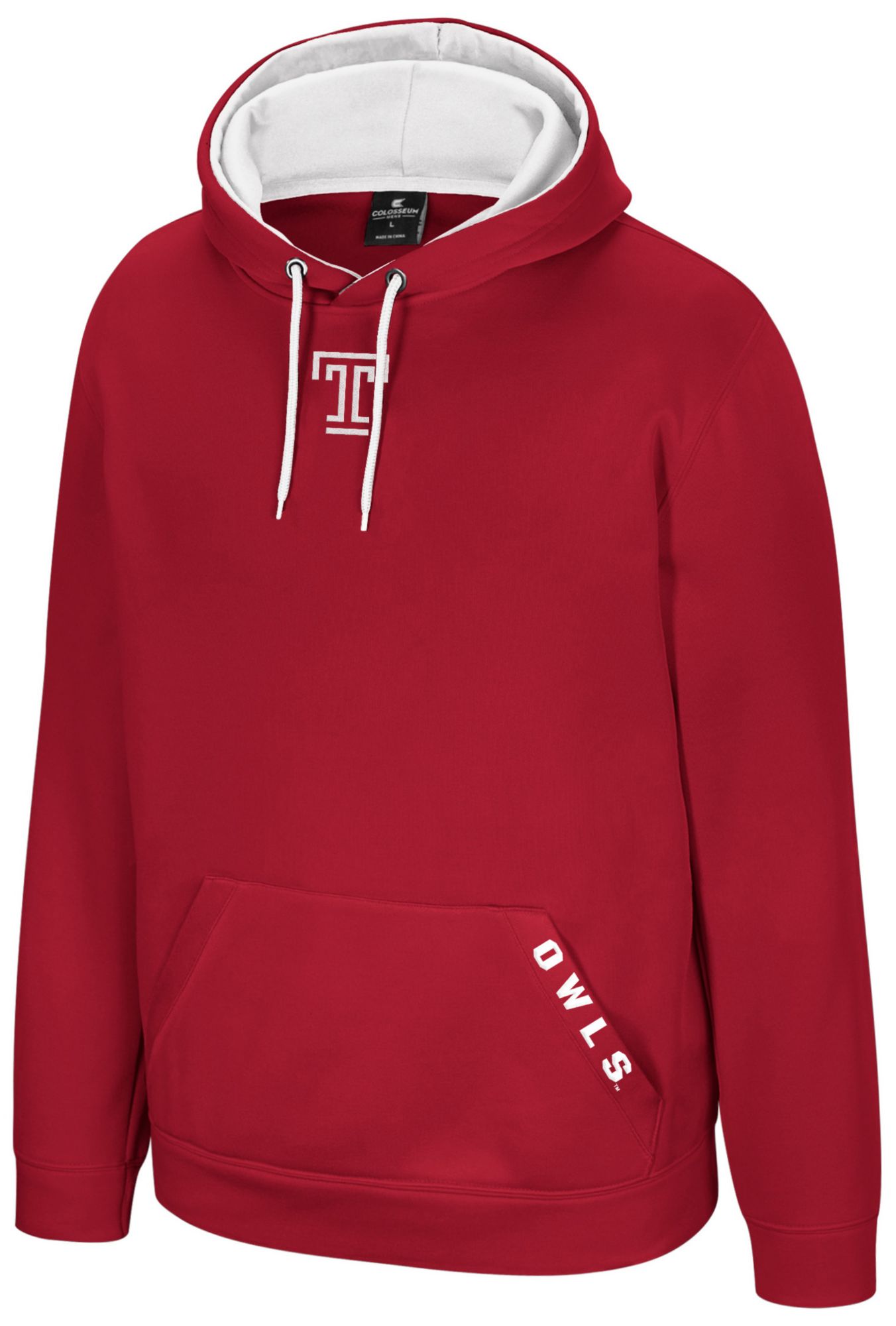 Colosseum Men's Temple Owls Promo Hoodie