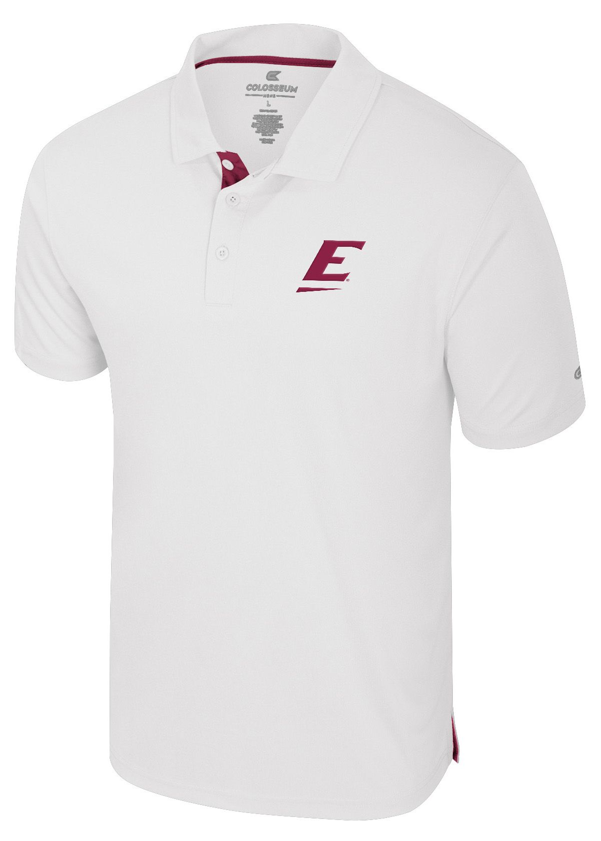 Colosseum Men's Eastern Kentucky Colonels White Polo