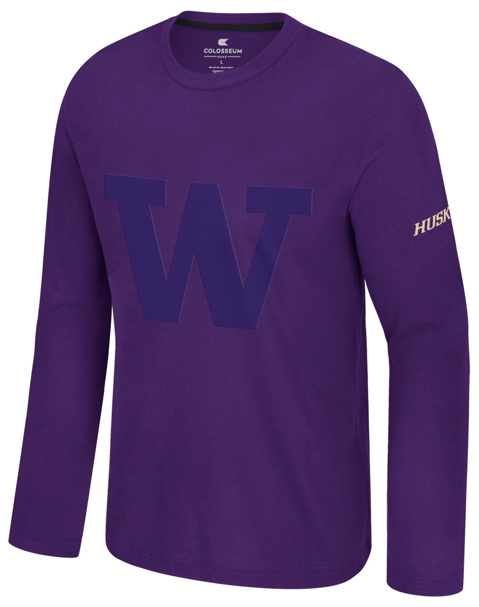Colosseum Men's Washington Huskies Purple Richie Long Sleeve Shirt