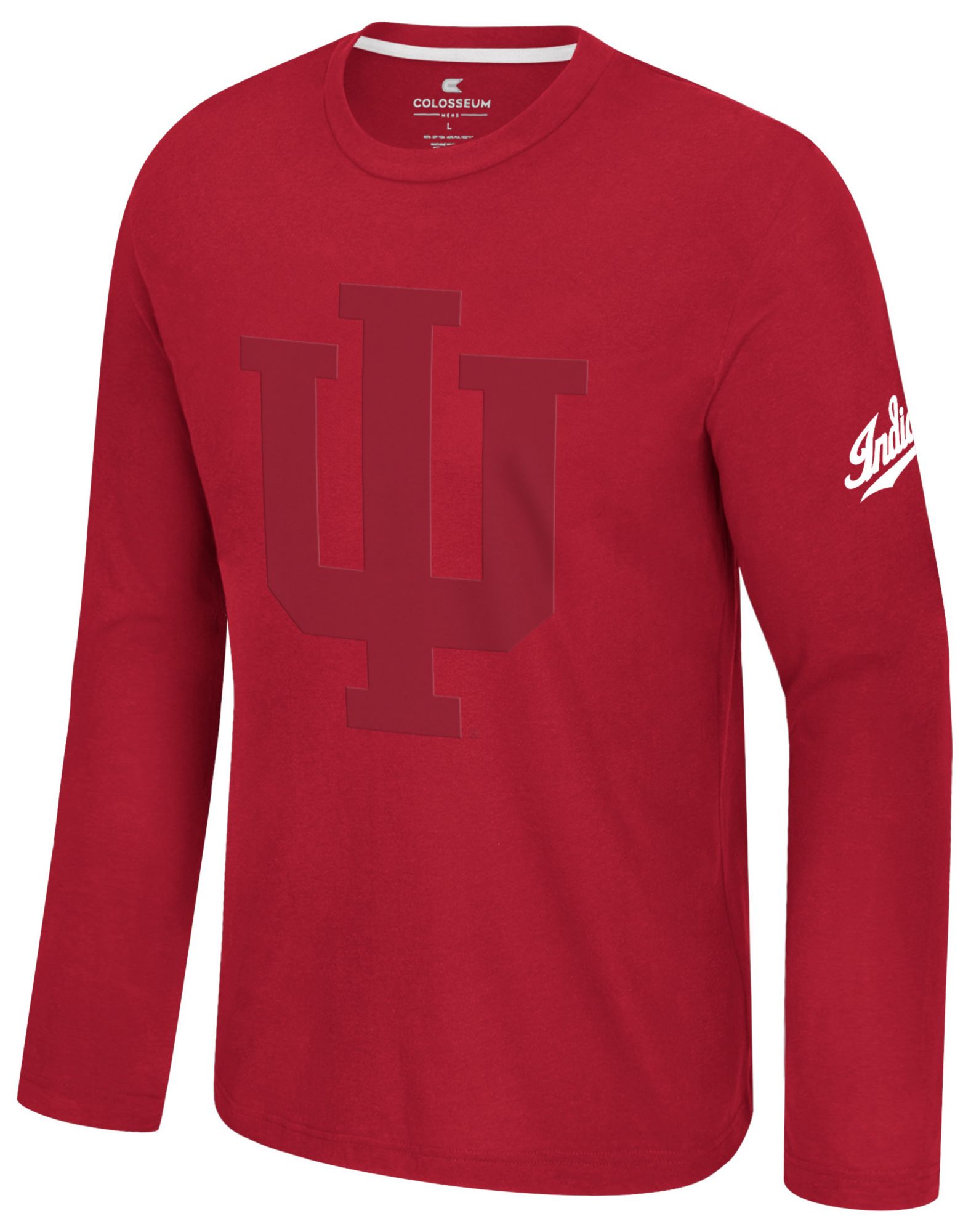 Colosseum Men's Indiana Hoosiers Cardinal Richie Long Sleeve Shirt