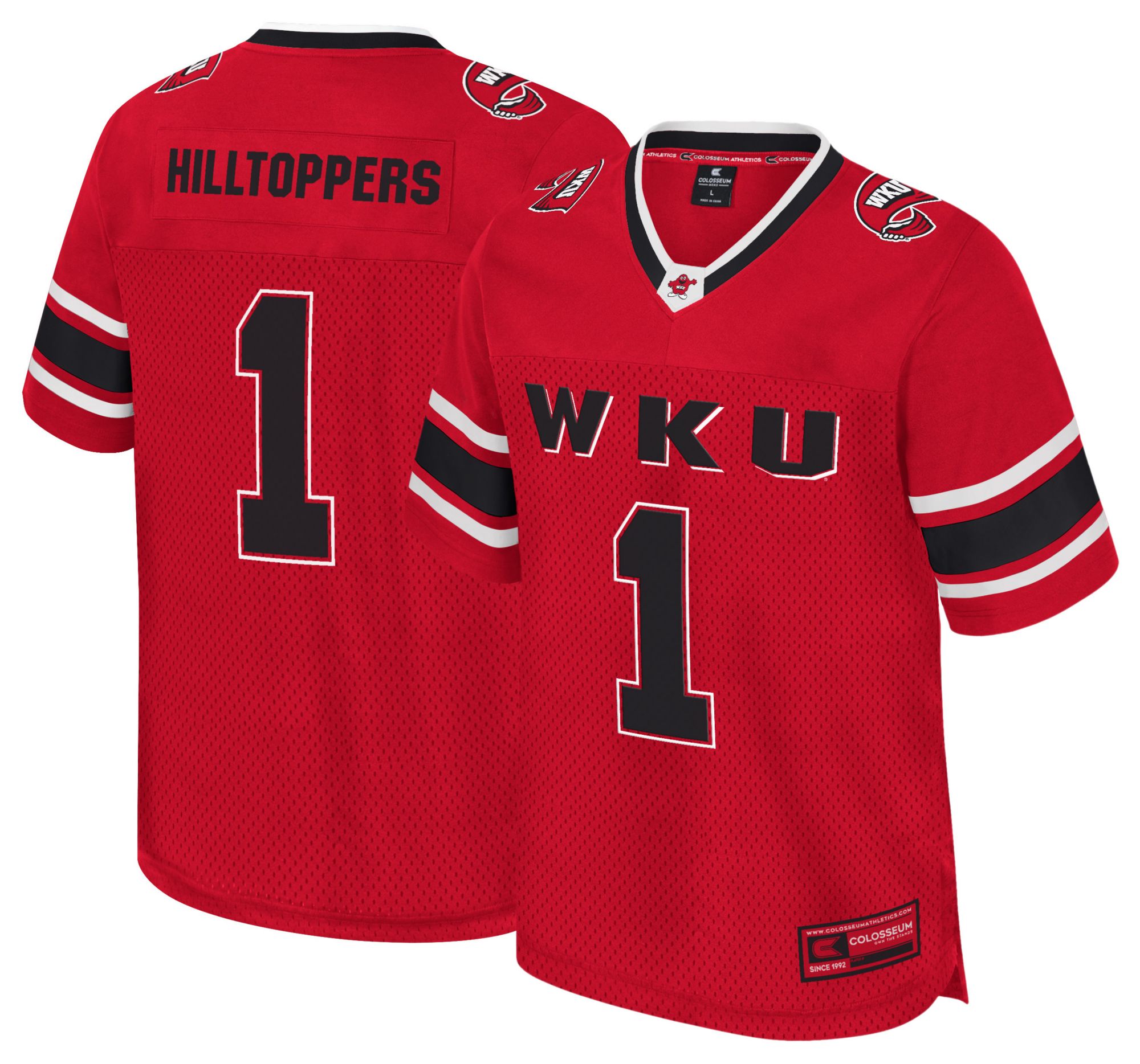 Colosseum Men's Western Kentucky Hilltoppers Red All Day Football Jersey