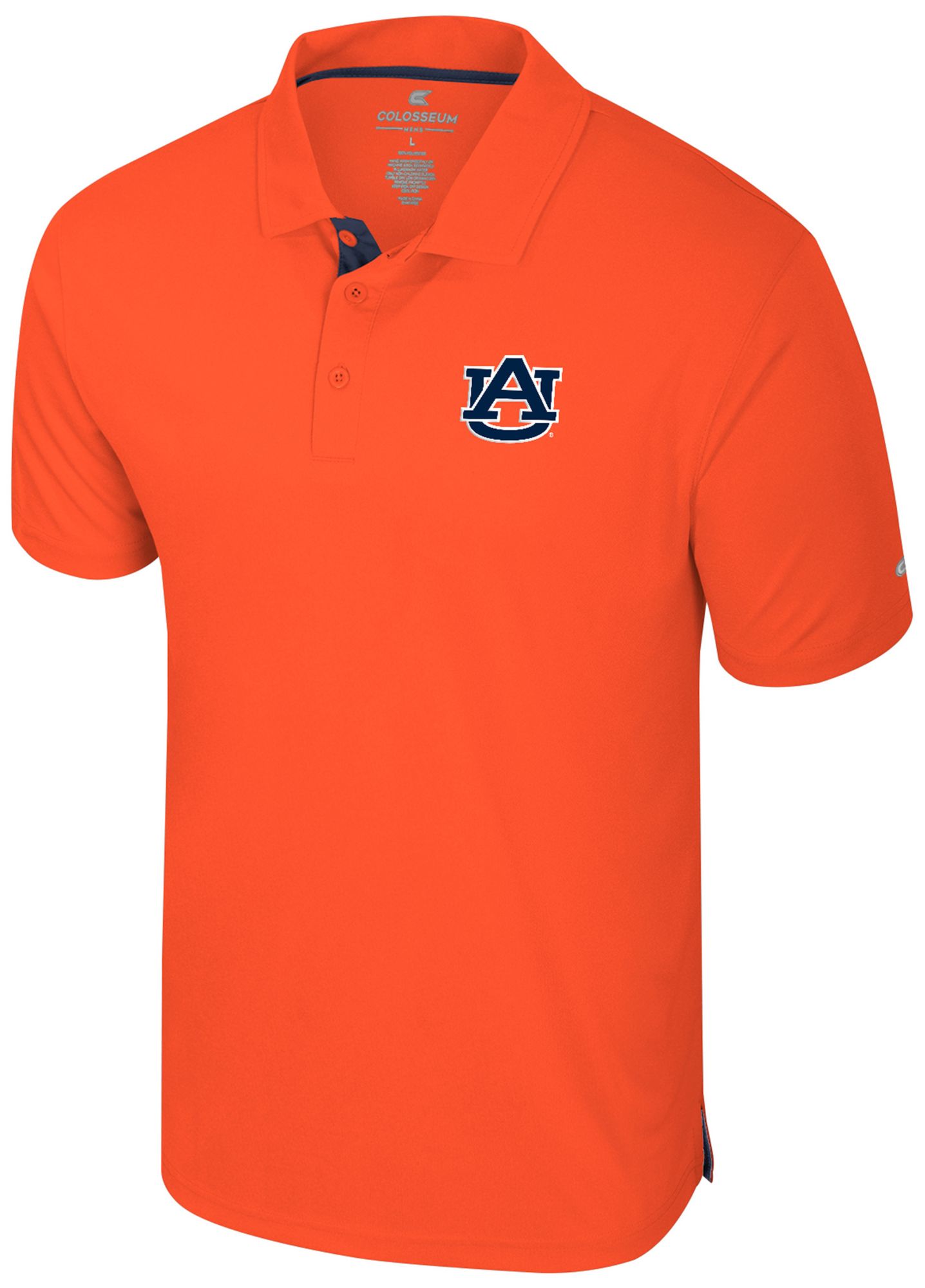 Colosseum Men's Auburn Tigers Orange Polo