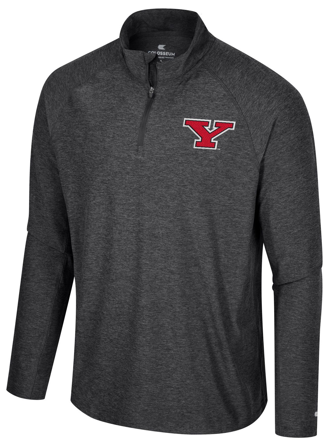 Colosseum Men's Youngstown State Penguins Black 1/4 Zip Jacket