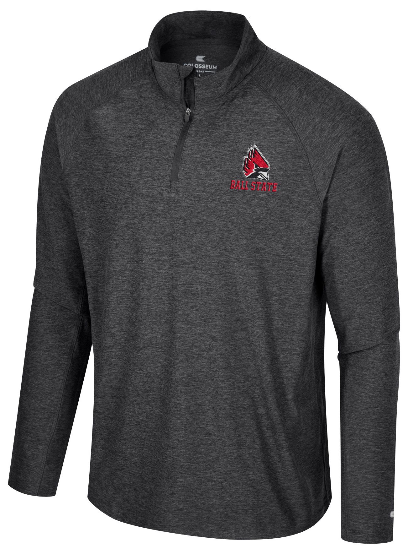 Colosseum Men's Ball State Cardinals Black 1/4 Zip Jacket