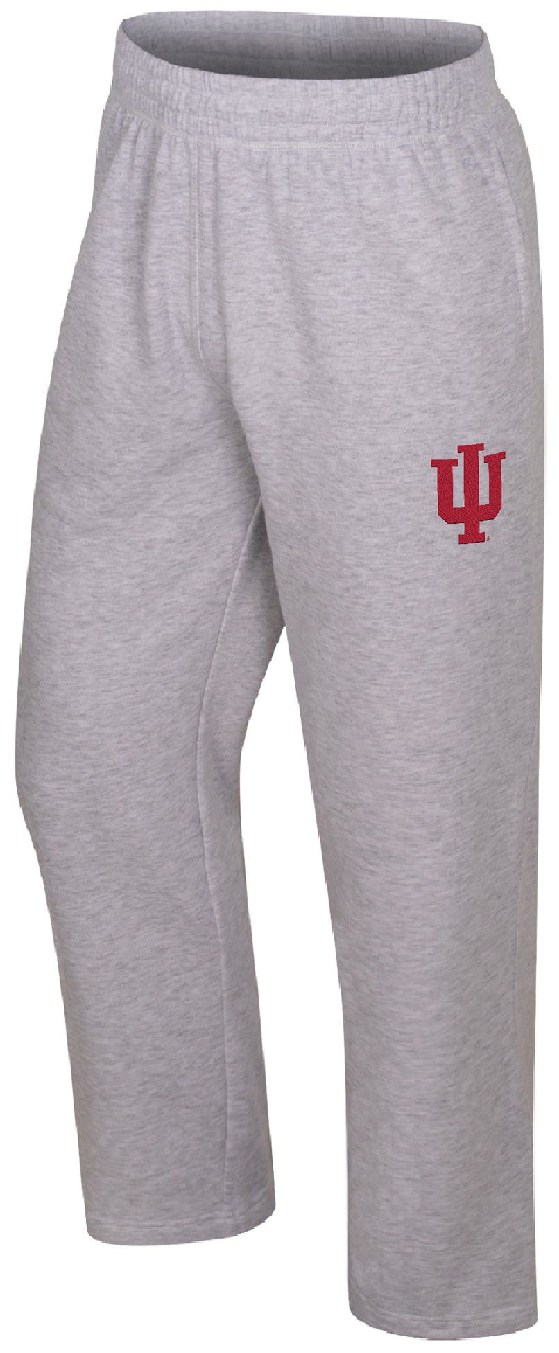 Colosseum Men's Indiana Hoosiers Light Heather Gray Marcus Open Bottom Pants