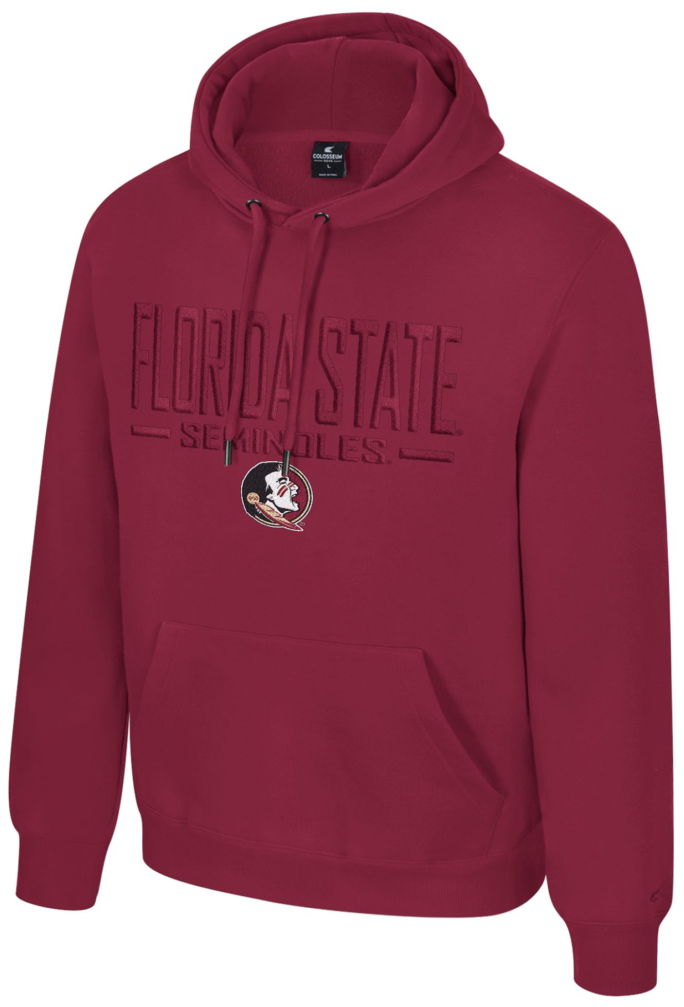 Colosseum Men's Florida State Seminoles Garnet Mikey Tonal Hoodie