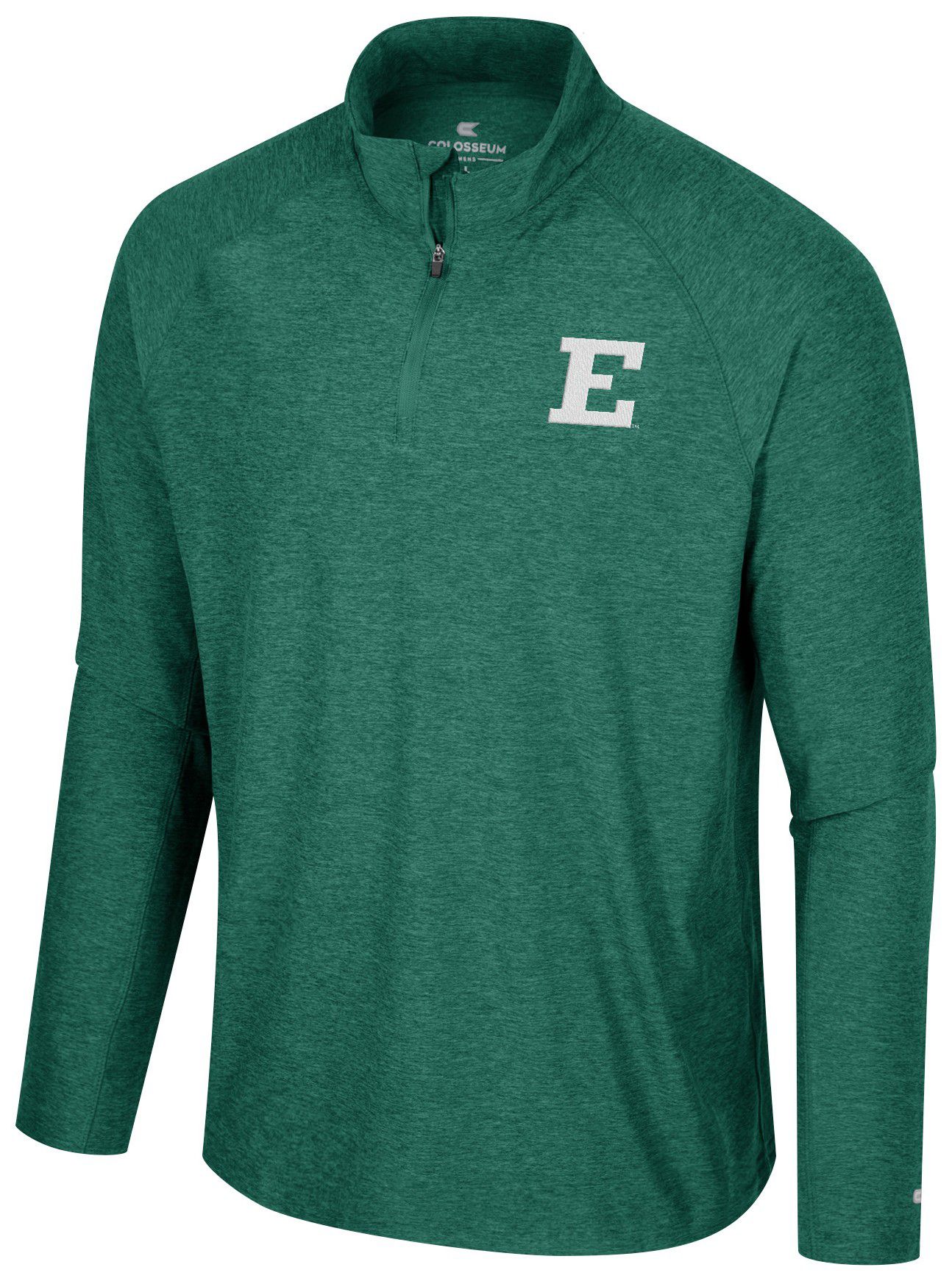 Colosseum Men's Eastern Michigan Eagles Promo 1/4 Zip Pullover, Small, Green
