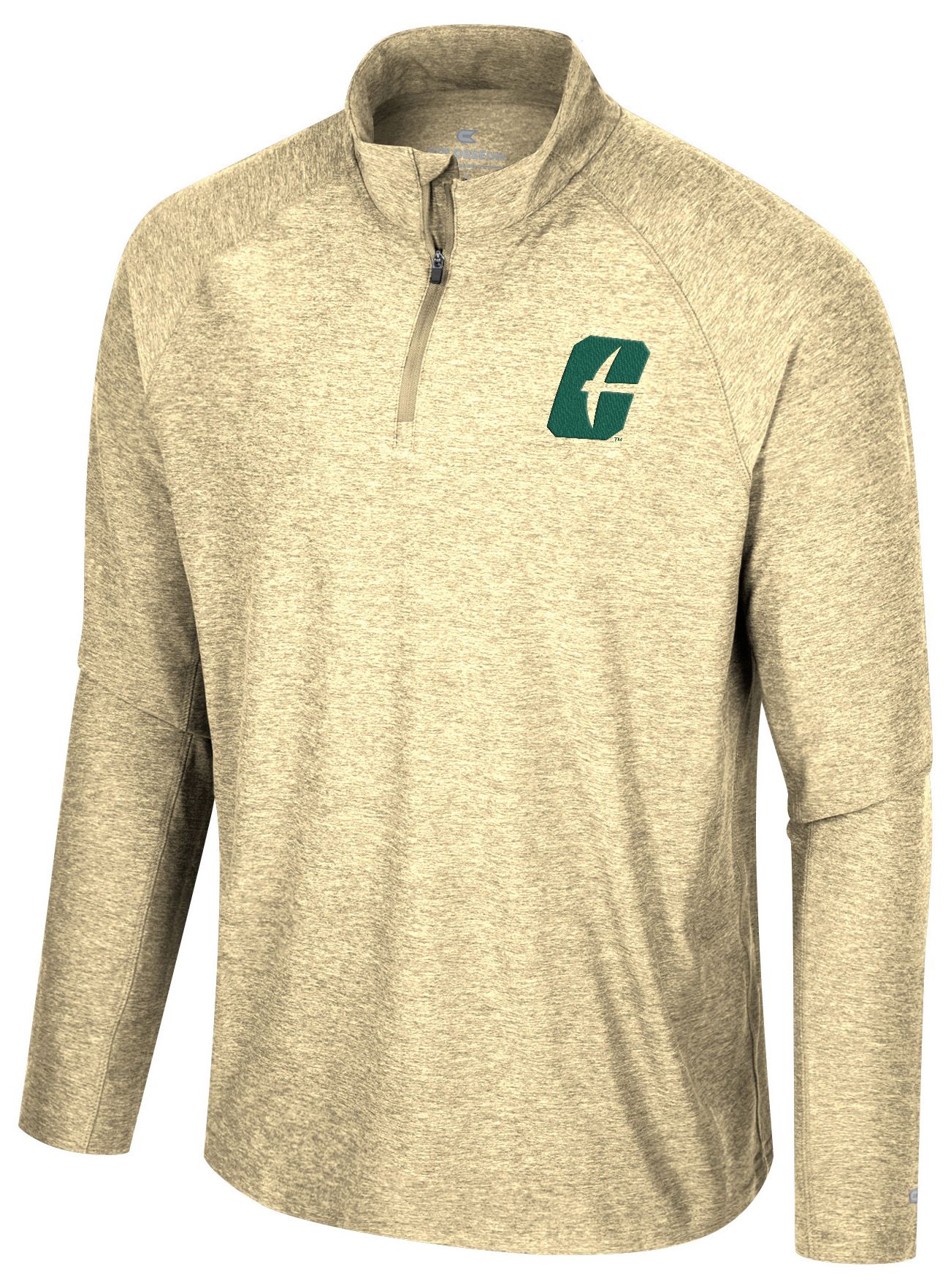 Colosseum Men's Charlotte 49ers Gold 1/4 Zip Jacket