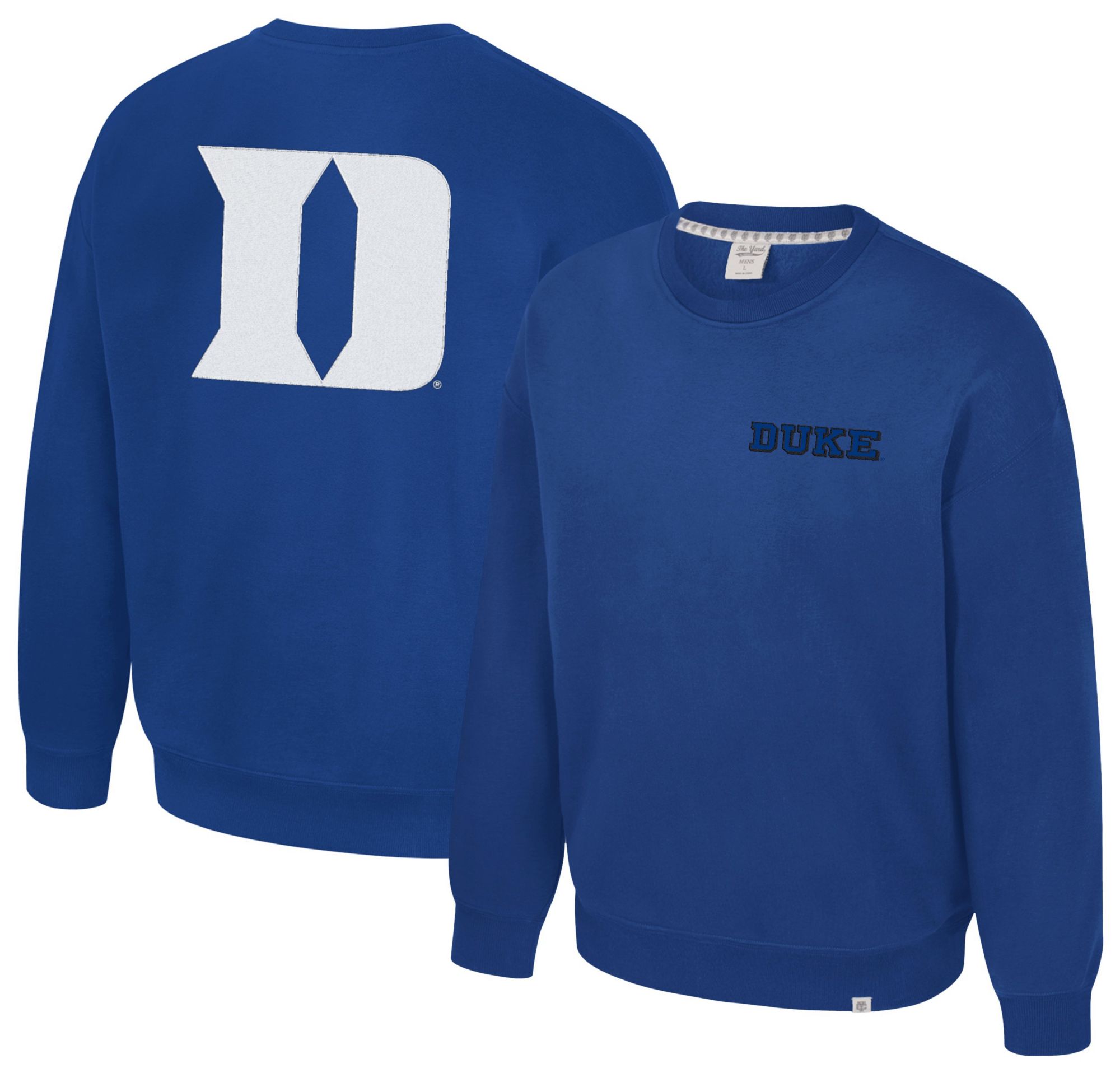 Colosseum Men's Duke Blue Devils Royal Super-Rich Vintage Crewneck Sweatshirt
