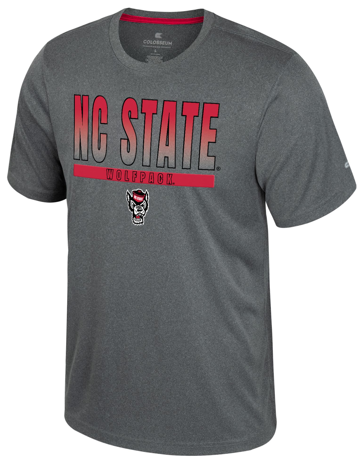 Colosseum Men's NC State Wolfpack Heather Charcoal Maitre D T-Shirt