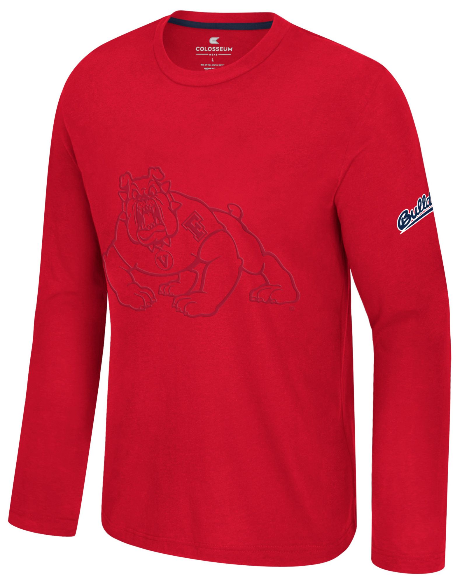 Colosseum Men's Fresno State Bulldogs Red Richie Long Sleeve Shirt
