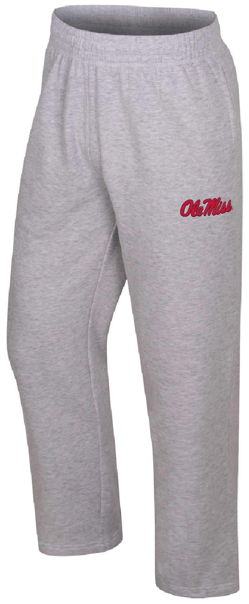Colosseum Men's Ole Miss Rebels Light Heather Gray Marcus Open Bottom Pants