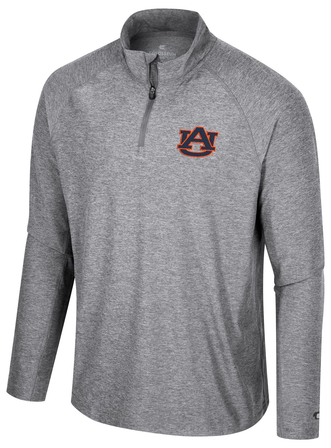 Colosseum Men's Auburn Tigers Gray 1/4 Zip Jacket