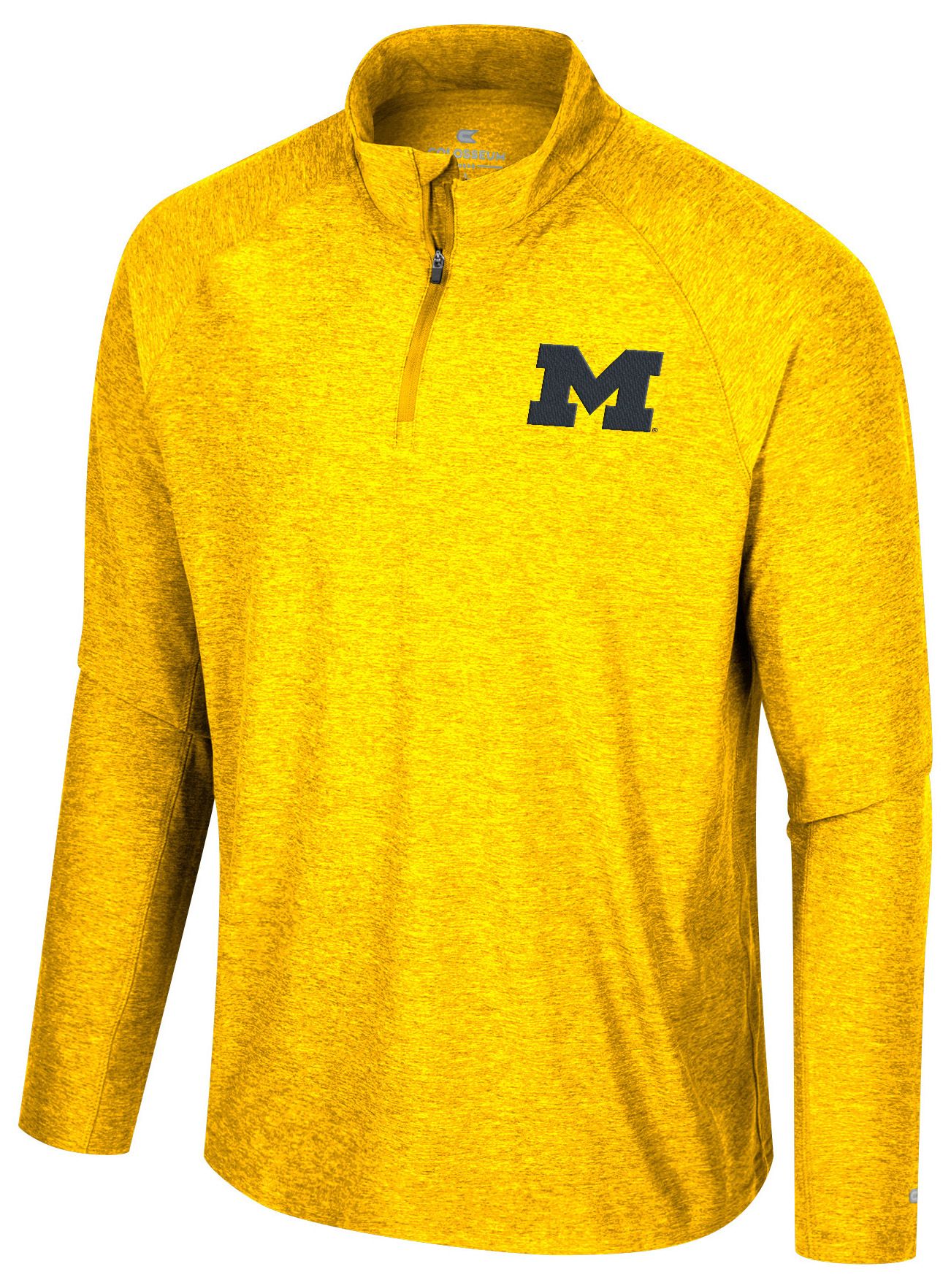 Colosseum Men's Michigan Wolverines Maize 1/4 Zip Jacket