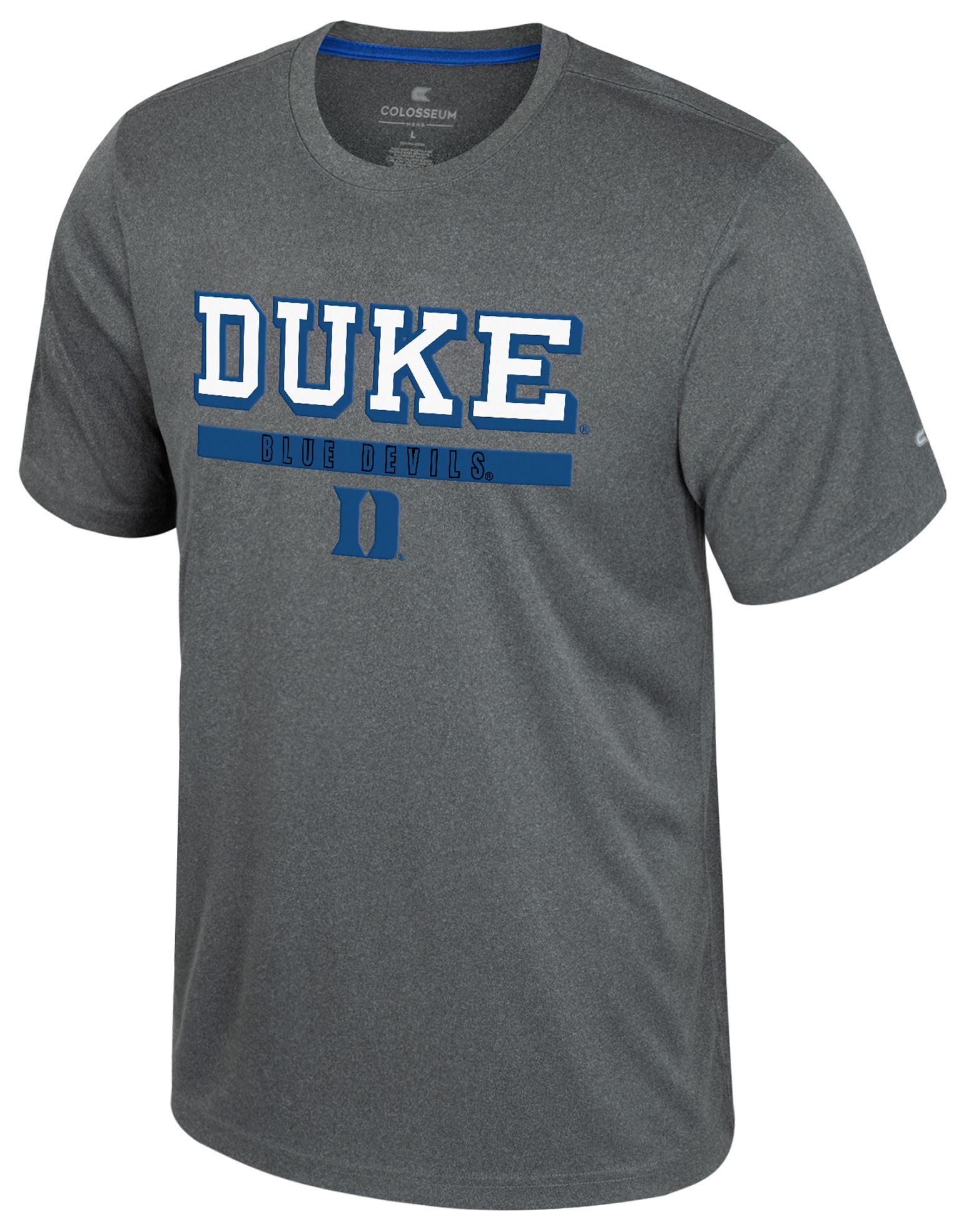 Colosseum Men's Duke Blue Devils Heather Charcoal Maitre D T-Shirt