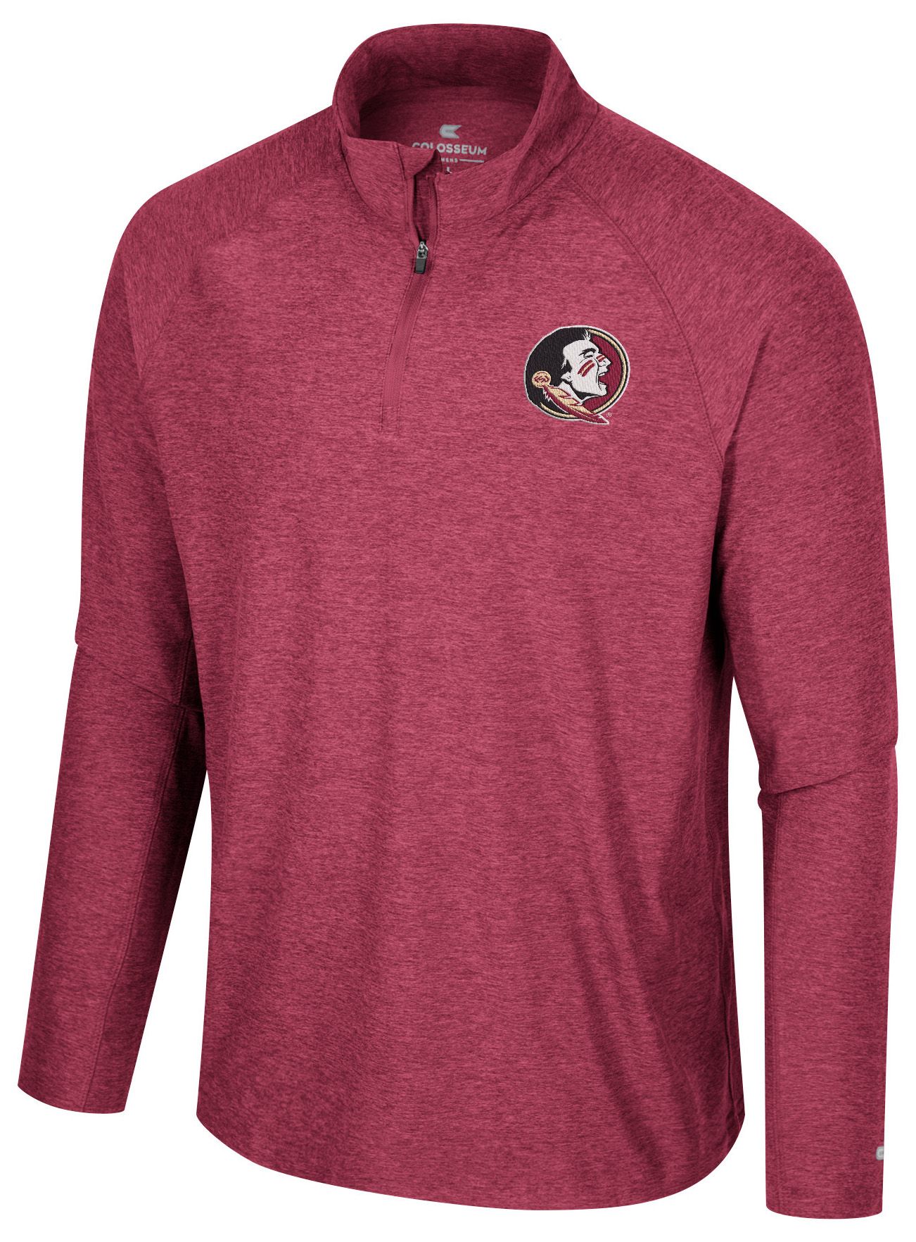 Colosseum Men's Florida State Seminoles Garnet 1/4 Zip Jacket