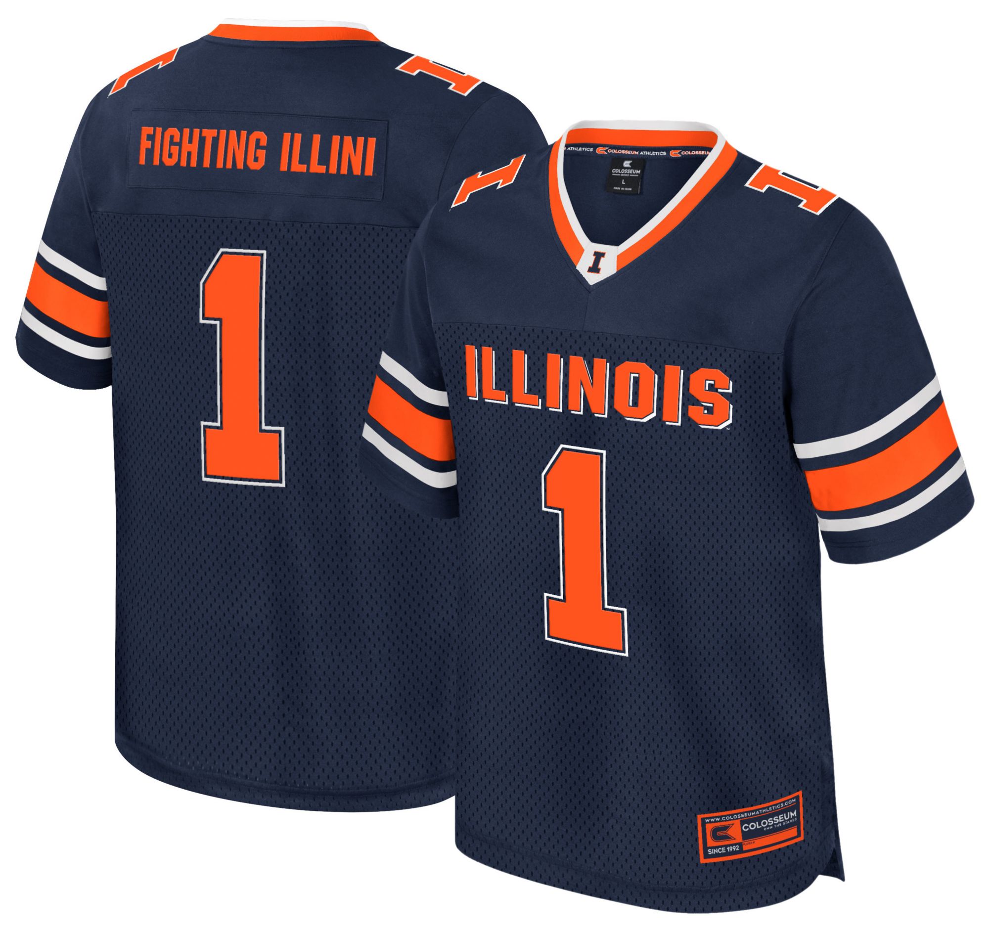 Colosseum Men's Illinois Fighting Illini Navy All Day Jersey