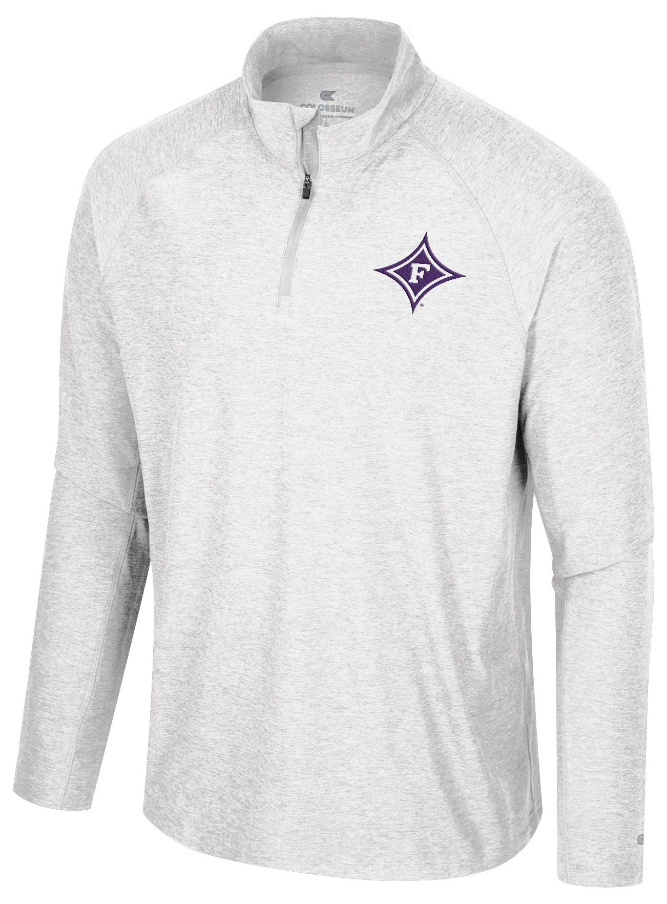 Colosseum Men's Furman Paladins White 1/4 Zip Jacket