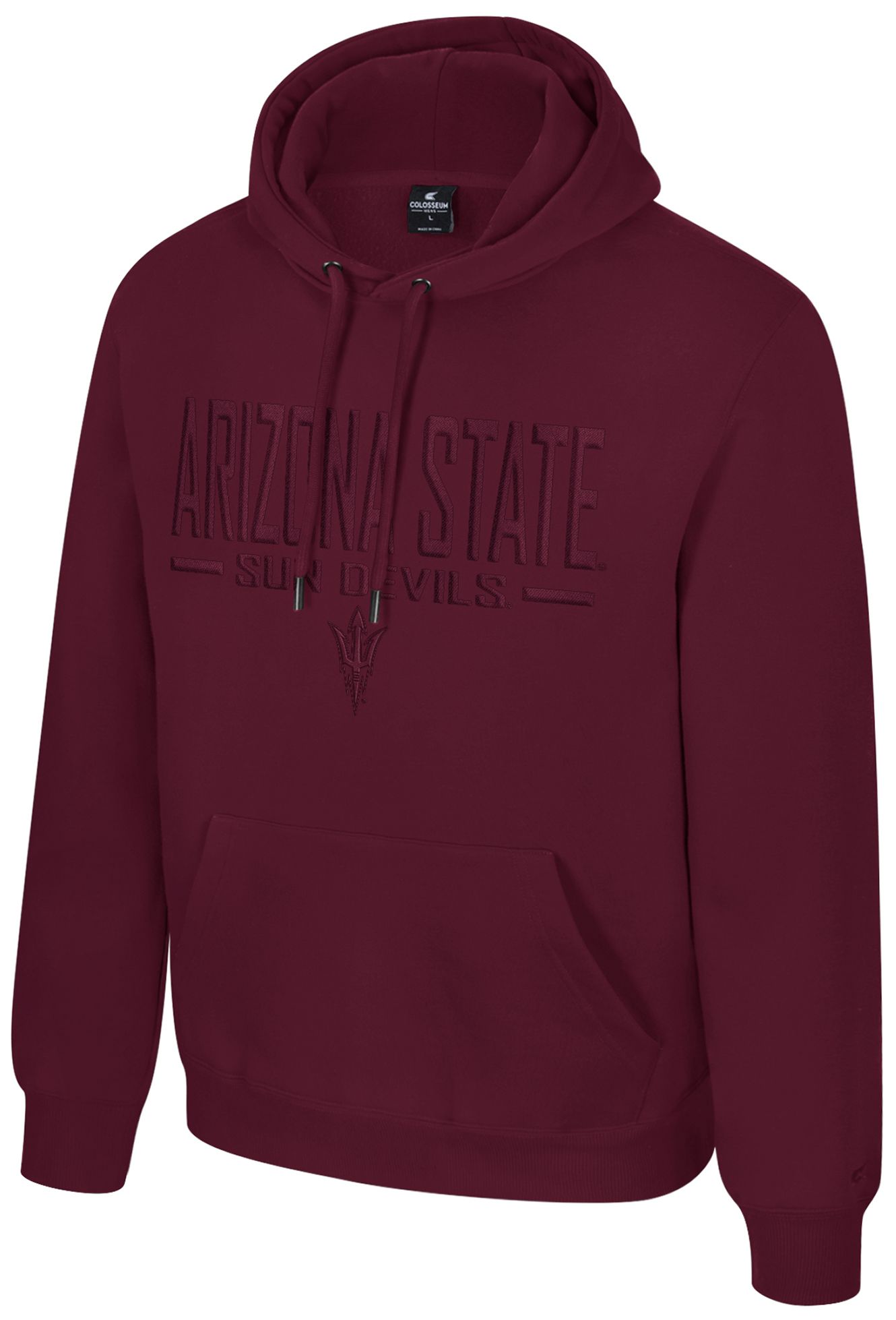 Colosseum Men's Arizona State Sun Devils Maroon Mikey Tonal Hoodie