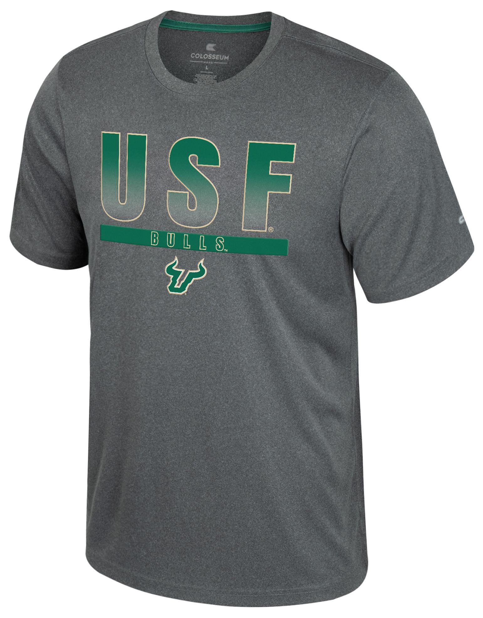 Colosseum Men's South Florida Bulls Heather Charcoal Maitre D T-Shirt