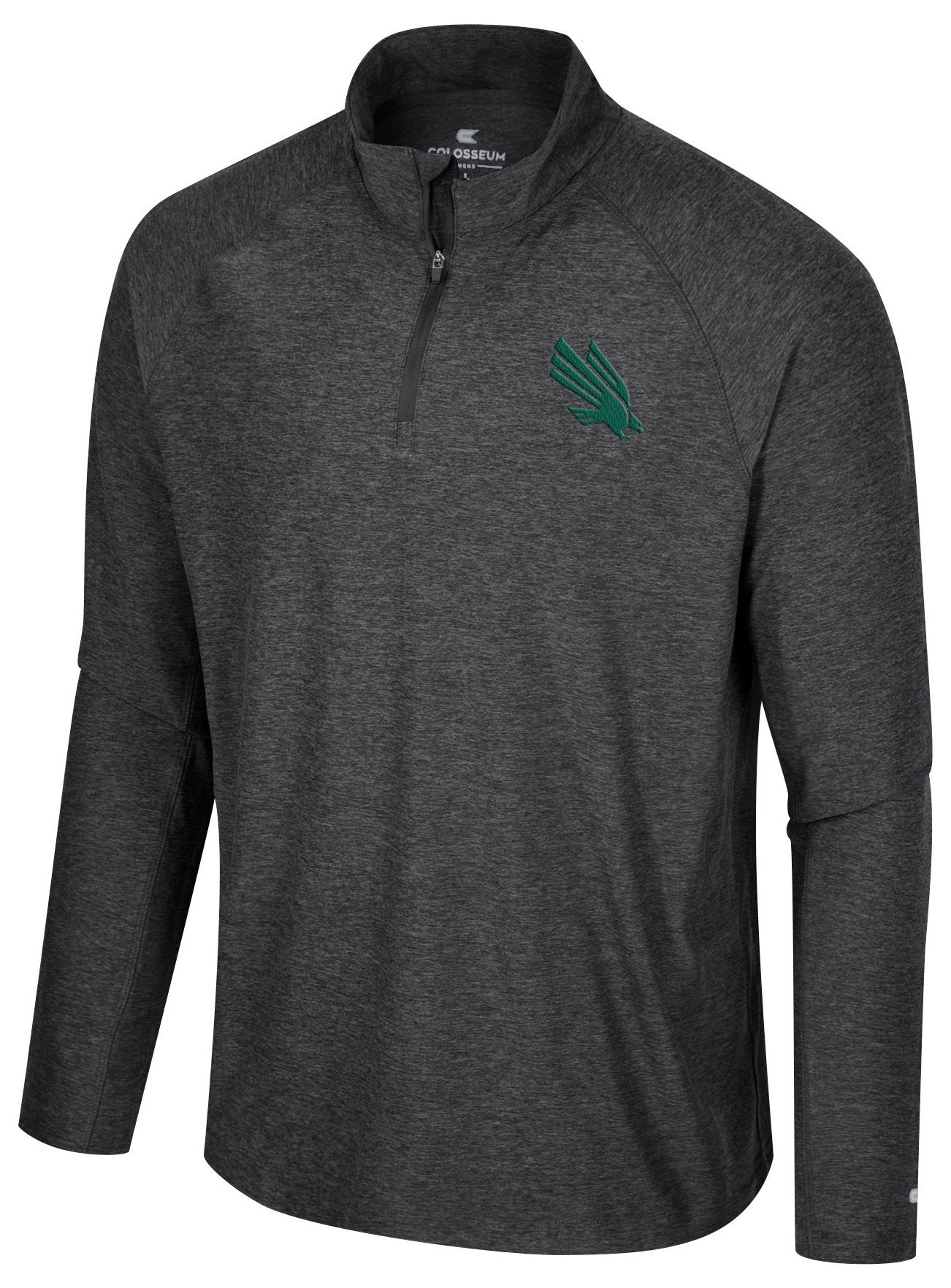 Colosseum Men's North Texas Mean Green Black 1/4 Zip Jacket