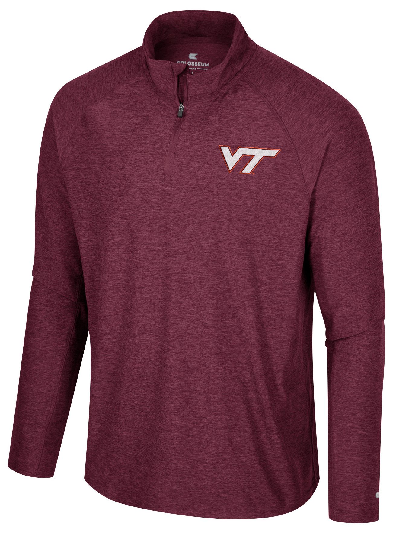 Colosseum Men's Virginia Tech Hokies Maroon 1/4 Zip Jacket