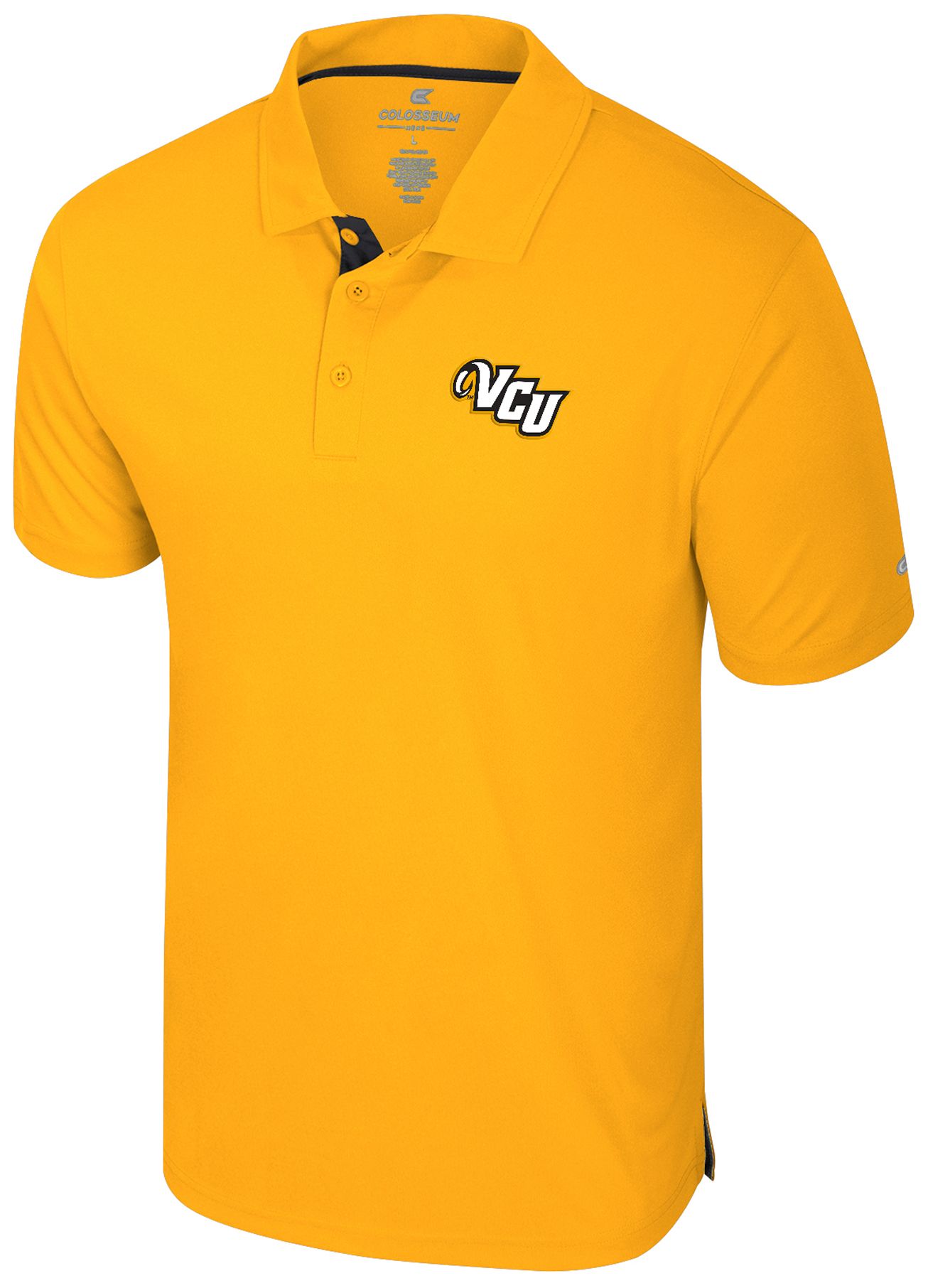 Colosseum Men's VCU Rams Gold Polo