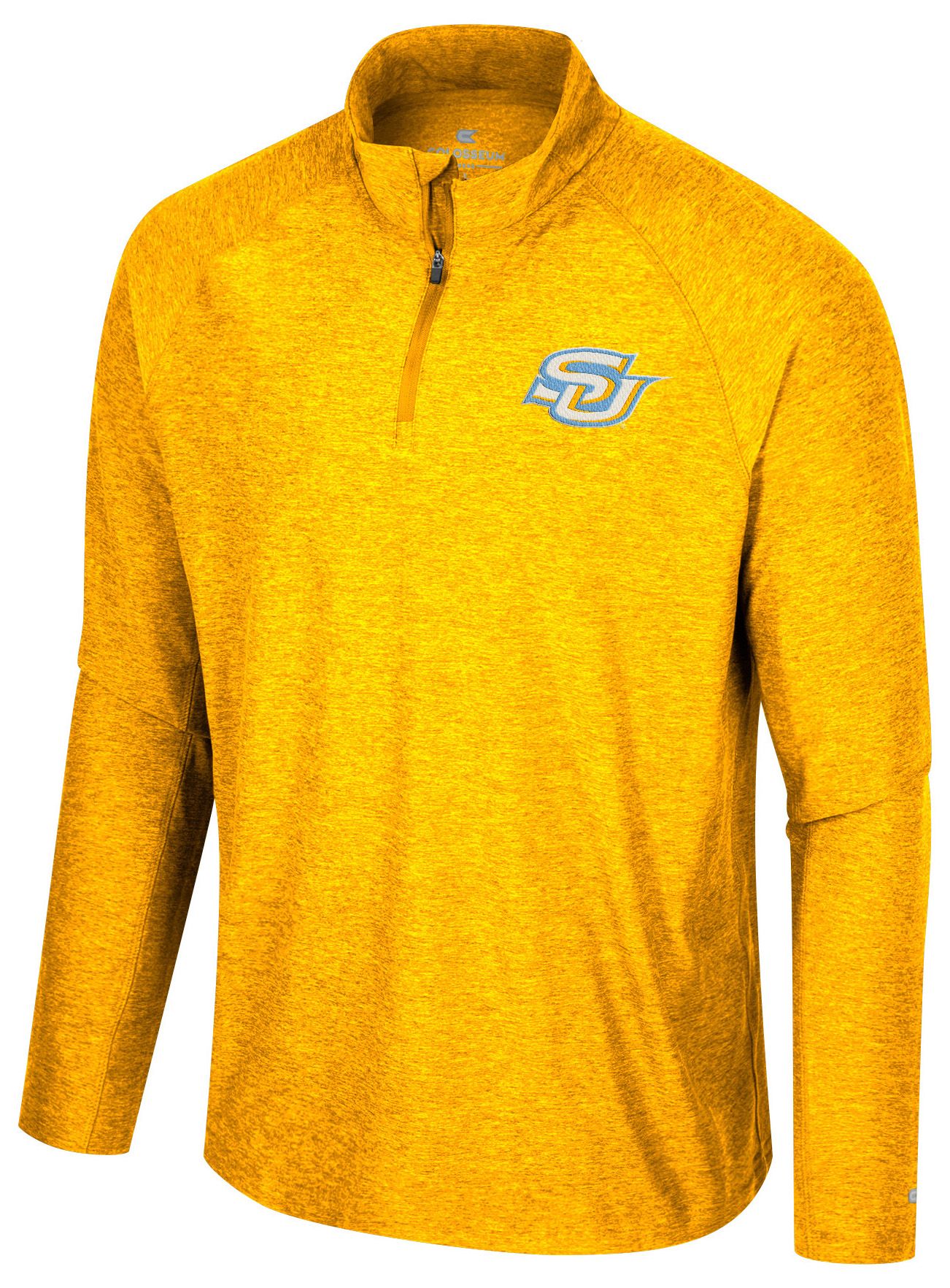 Colosseum Men's Southern University Jaguars Gold 1/4 Zip Jacket