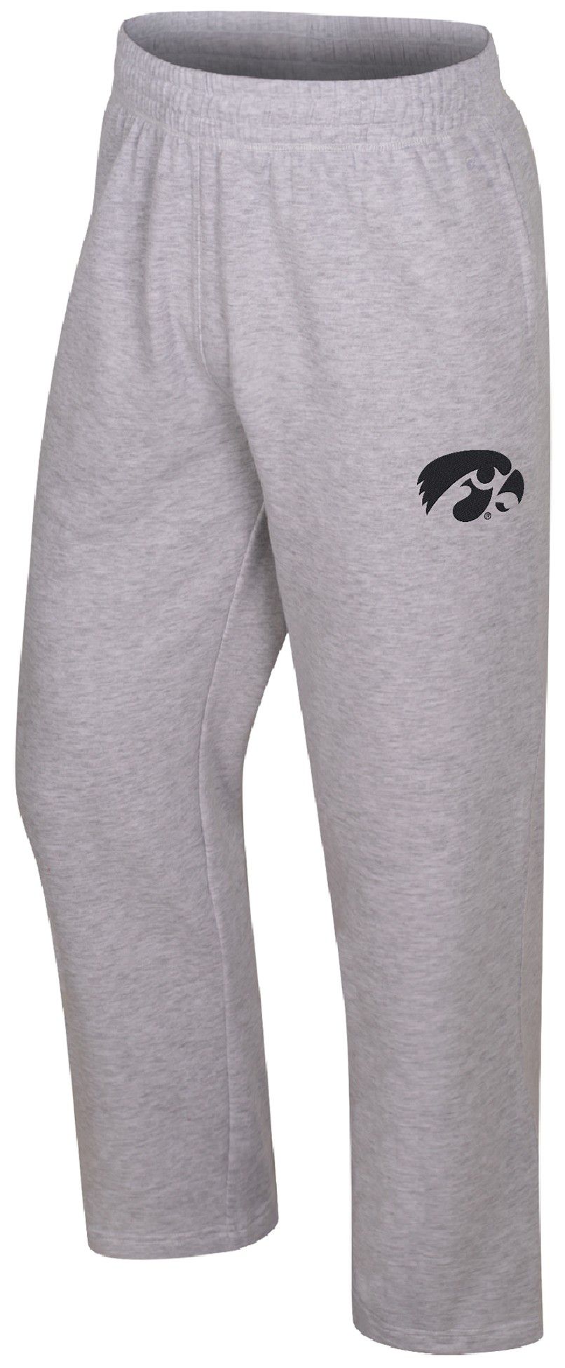 Colosseum Men's Iowa Hawkeyes Light Heather Gray Marcus Open Bottom Pants