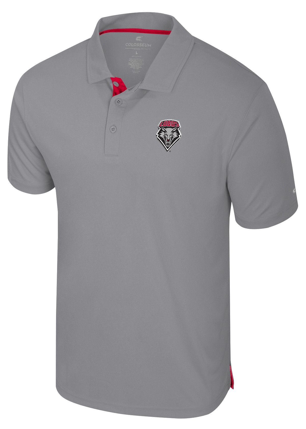 Colosseum Men's New Mexico Lobos Gray Polo