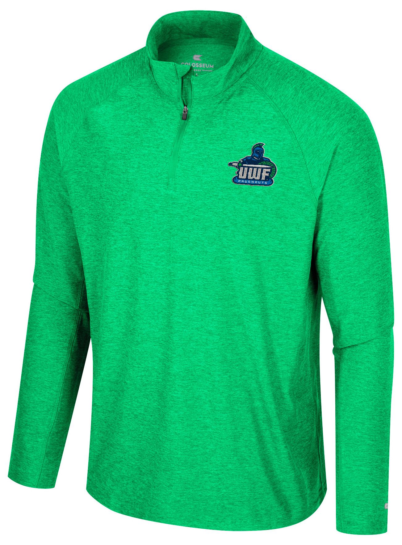 Colosseum Men's West Florida Argonauts Kelly Green 1/4 Zip Jacket