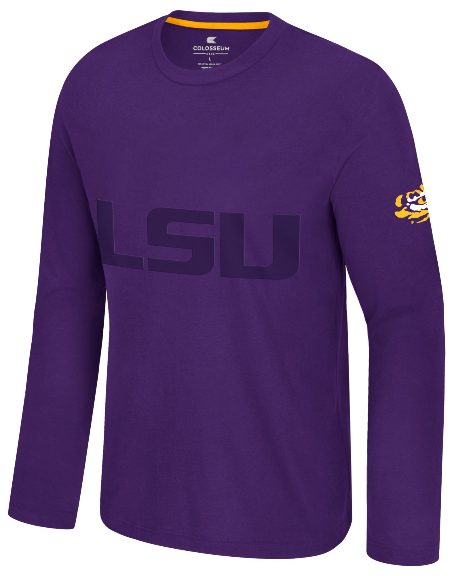 Colosseum Men's LSU Tigers Purple Richie Long Sleeve Shirt