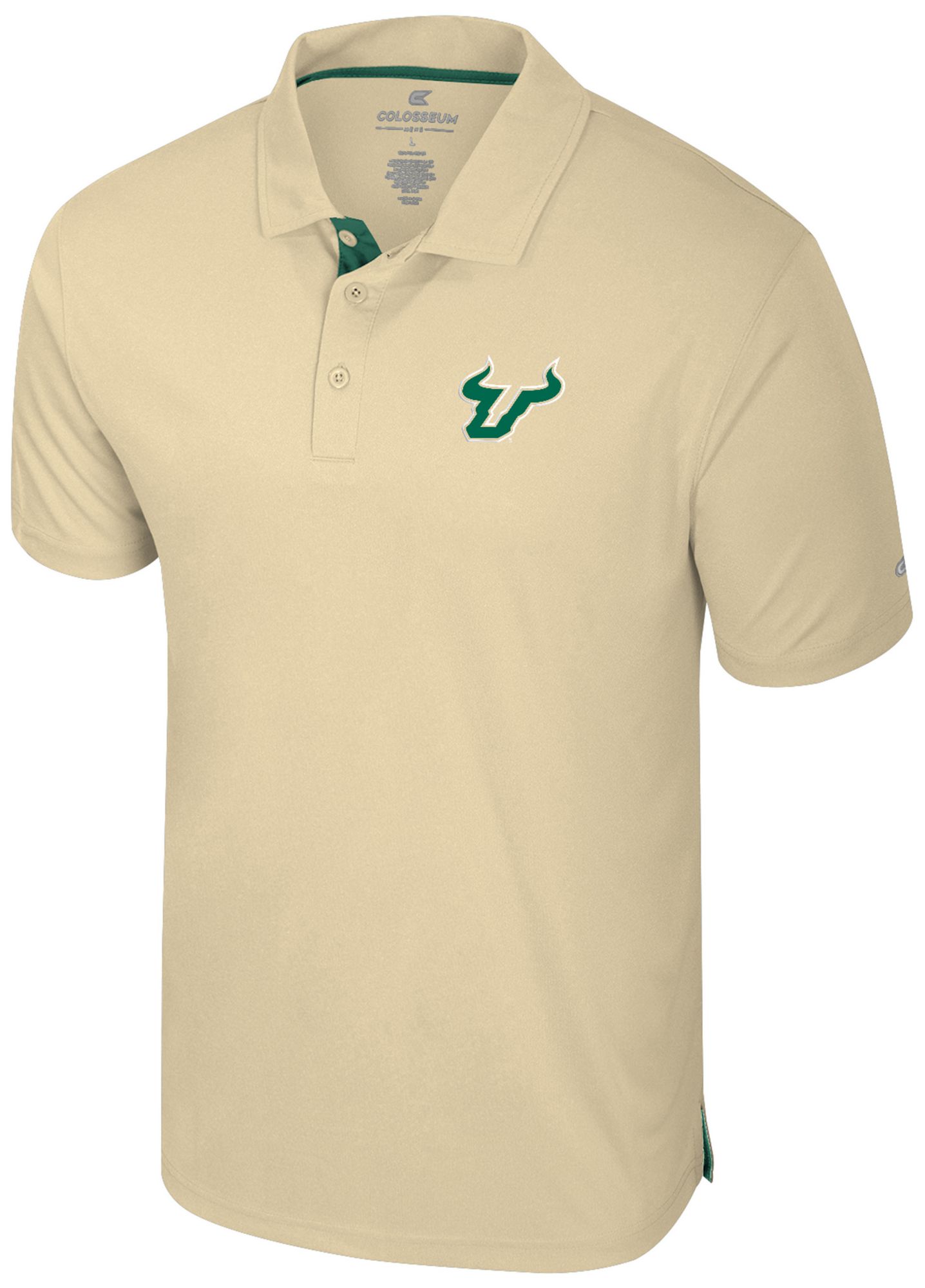 Colosseum Men's South Florida Bulls Gold Polo