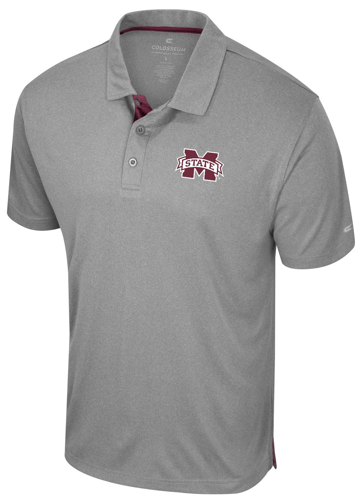 Colosseum Men's Michigan Wolverines Heather Gray Polo