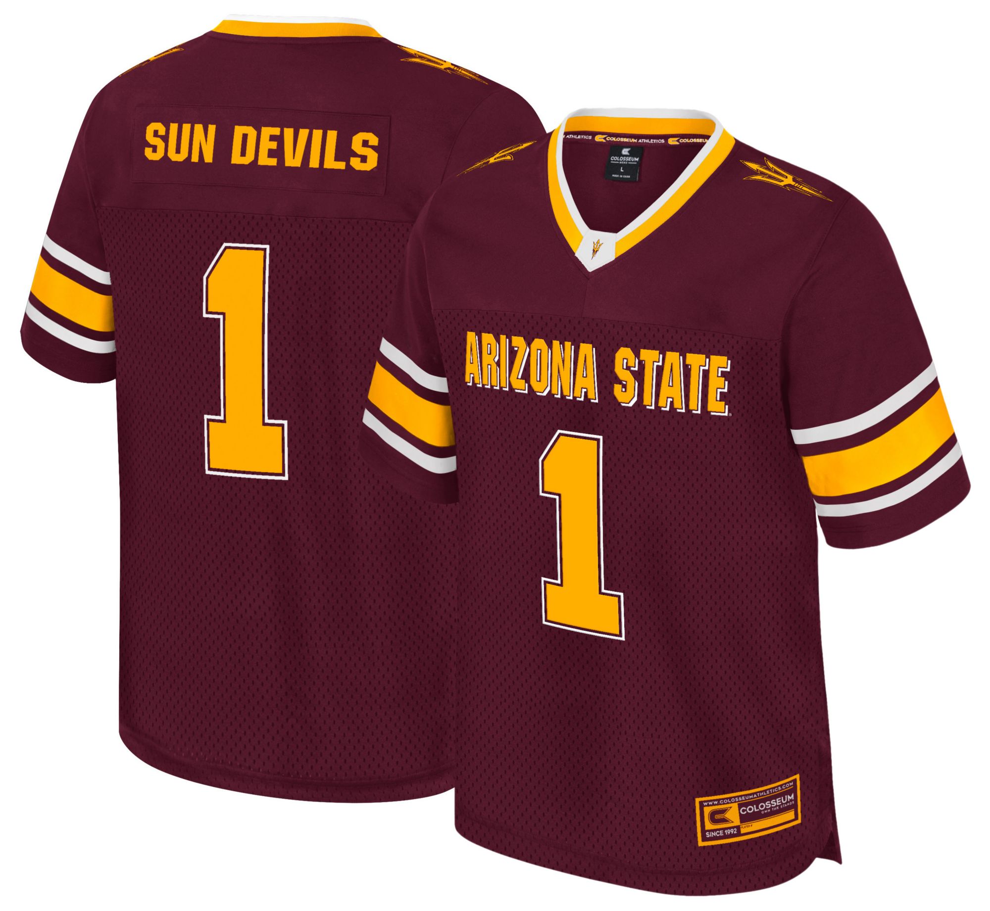 Colosseum Men's Arizona State Sun Devils Maroon All Day Jersey