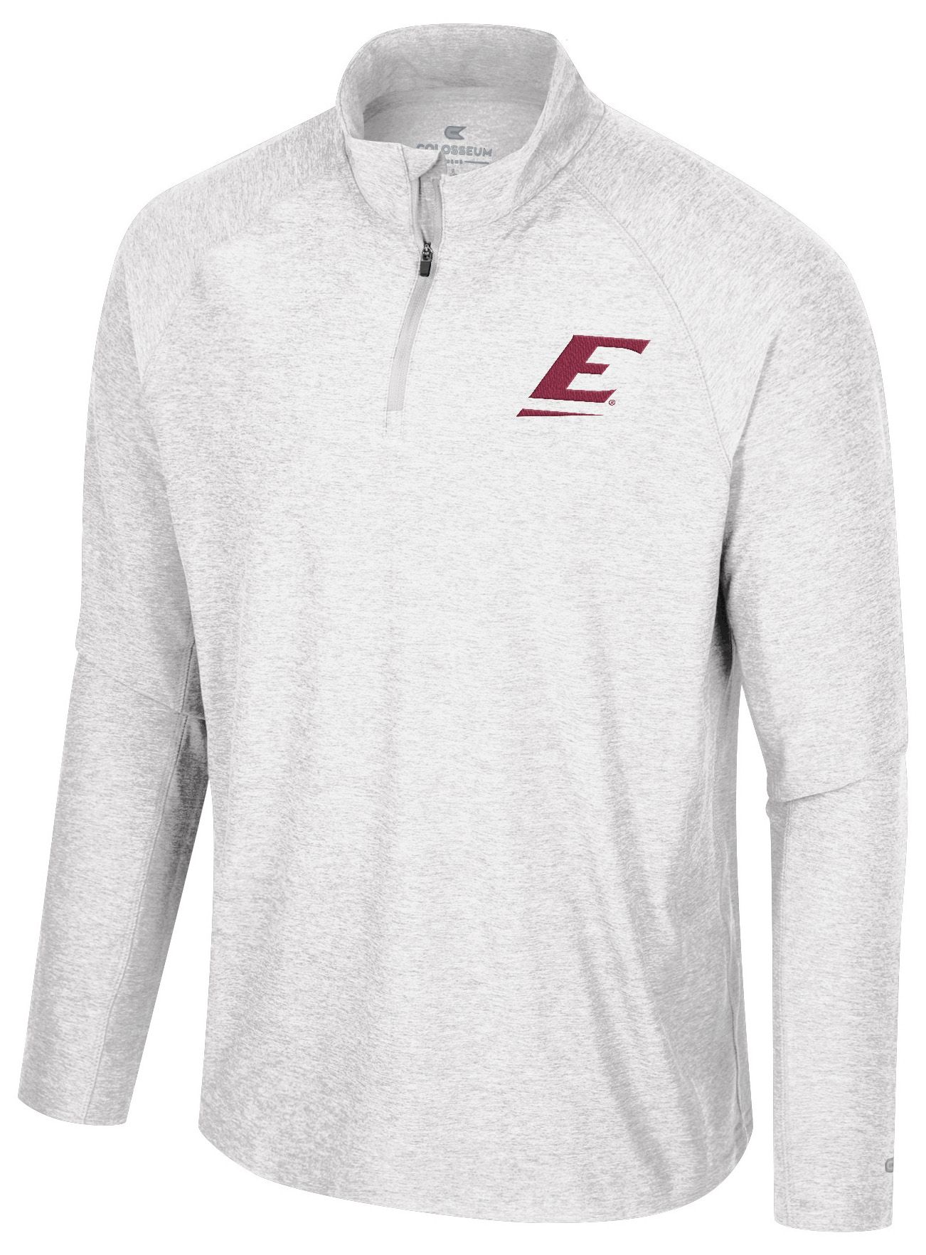 Colosseum Men's Eastern Kentucky Colonels White 1/4 Zip Jacket