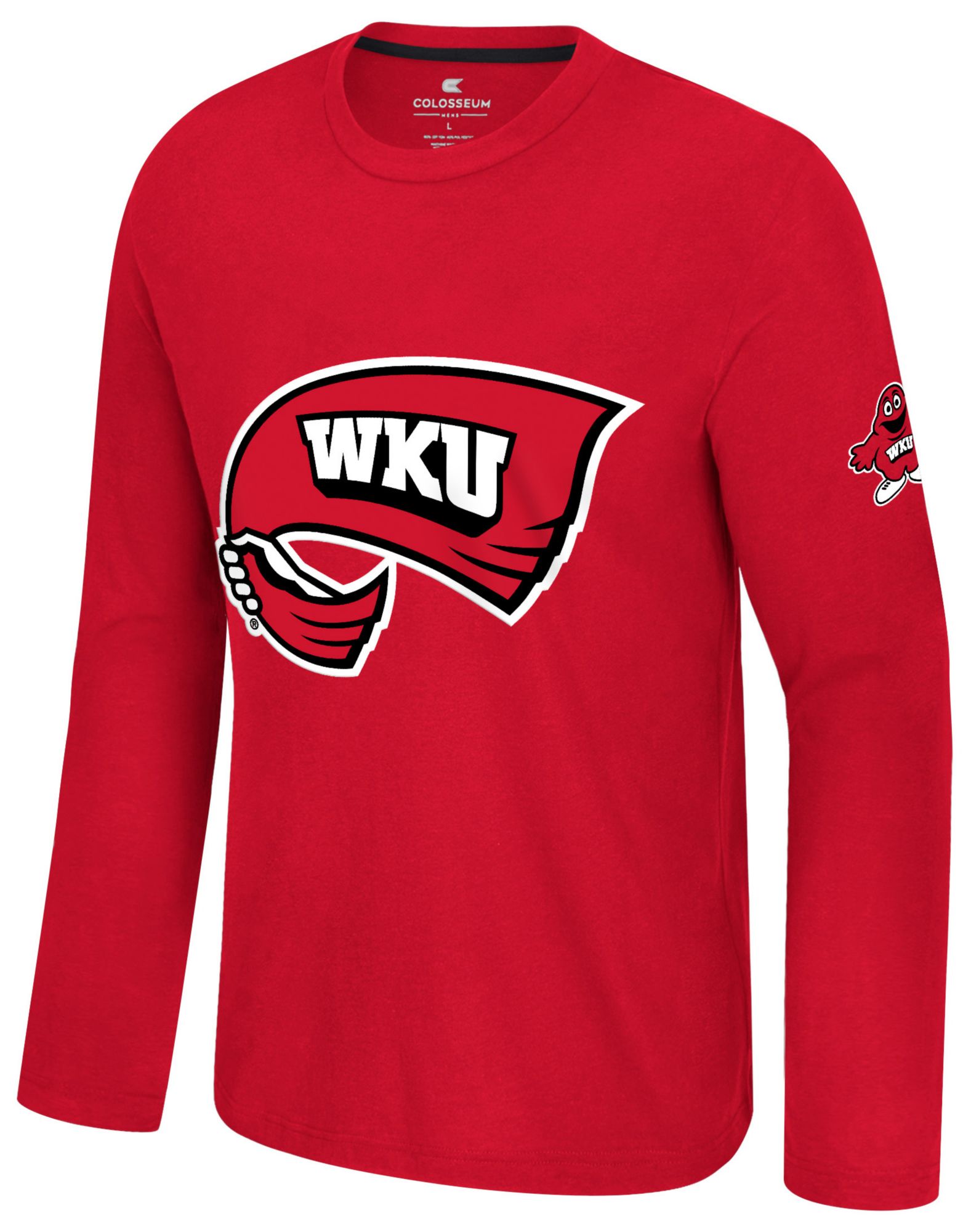 Colosseum Men's Western Kentucky Hilltoppers Red Richie Long Sleeve Shirt
